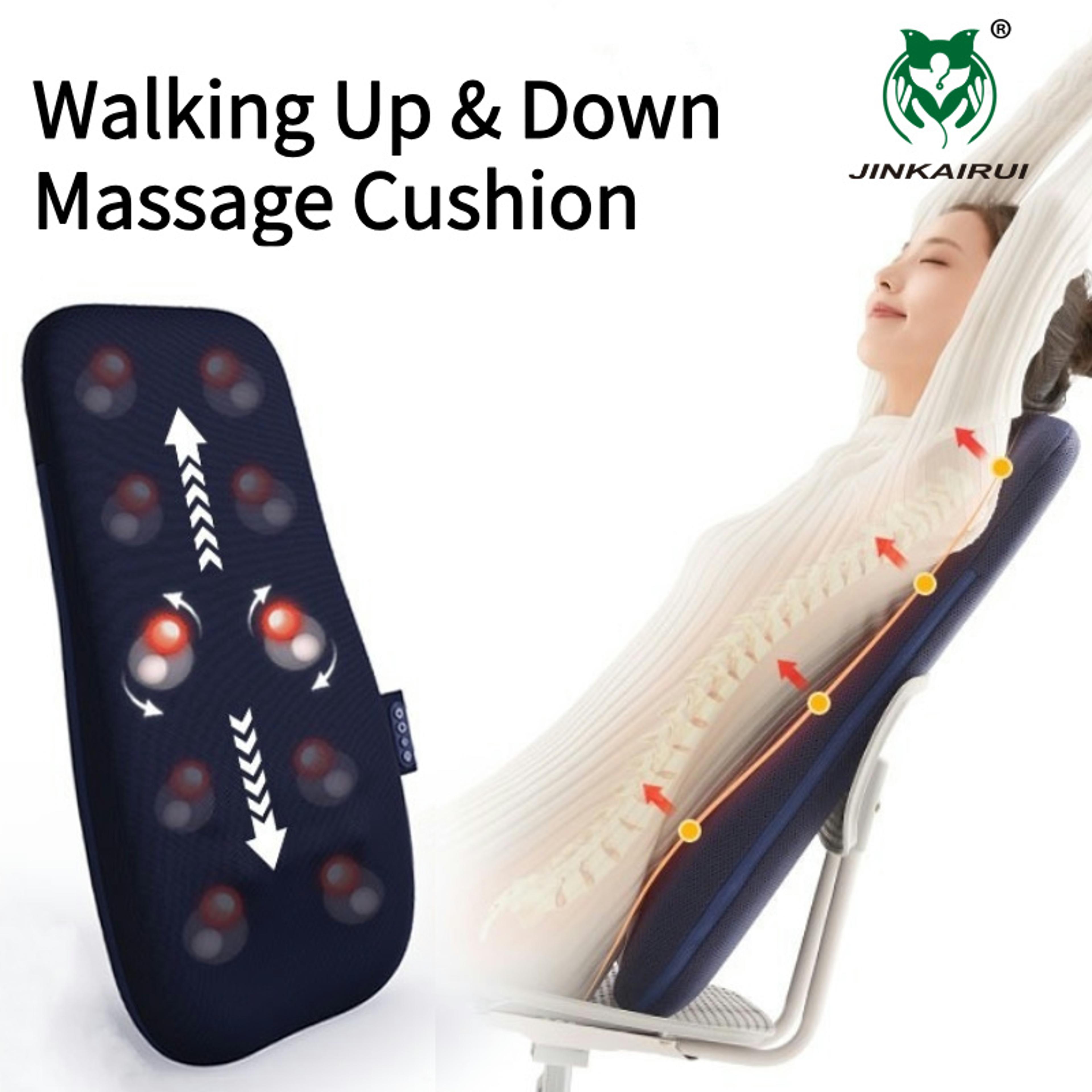 walk up and down massage, back massager, cushion with kneading heat, full body massage machine, neck shoulder spot
