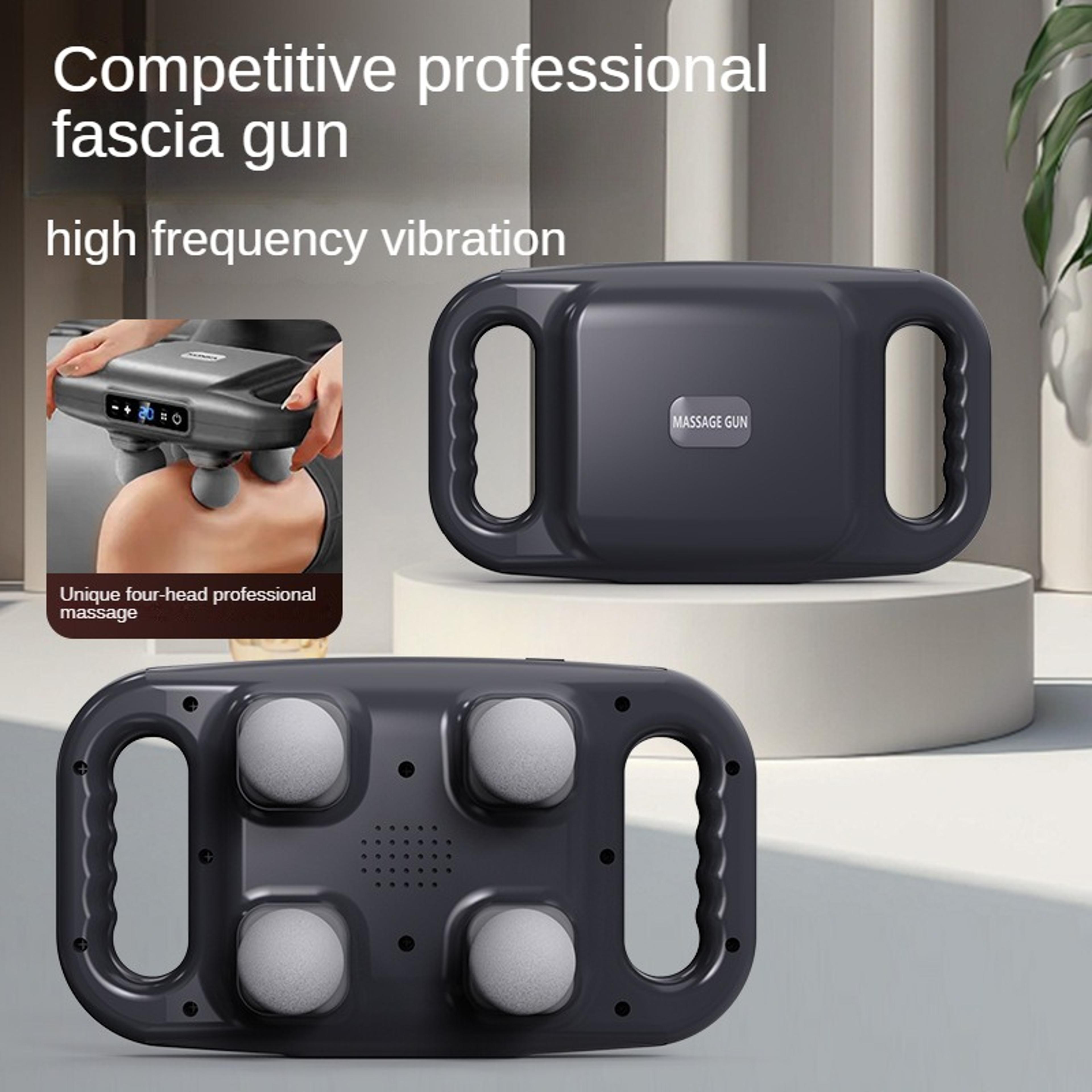 professional grade, fascia gun, wireless waist back massager, four head muscle relaxation massage, deep high frequency