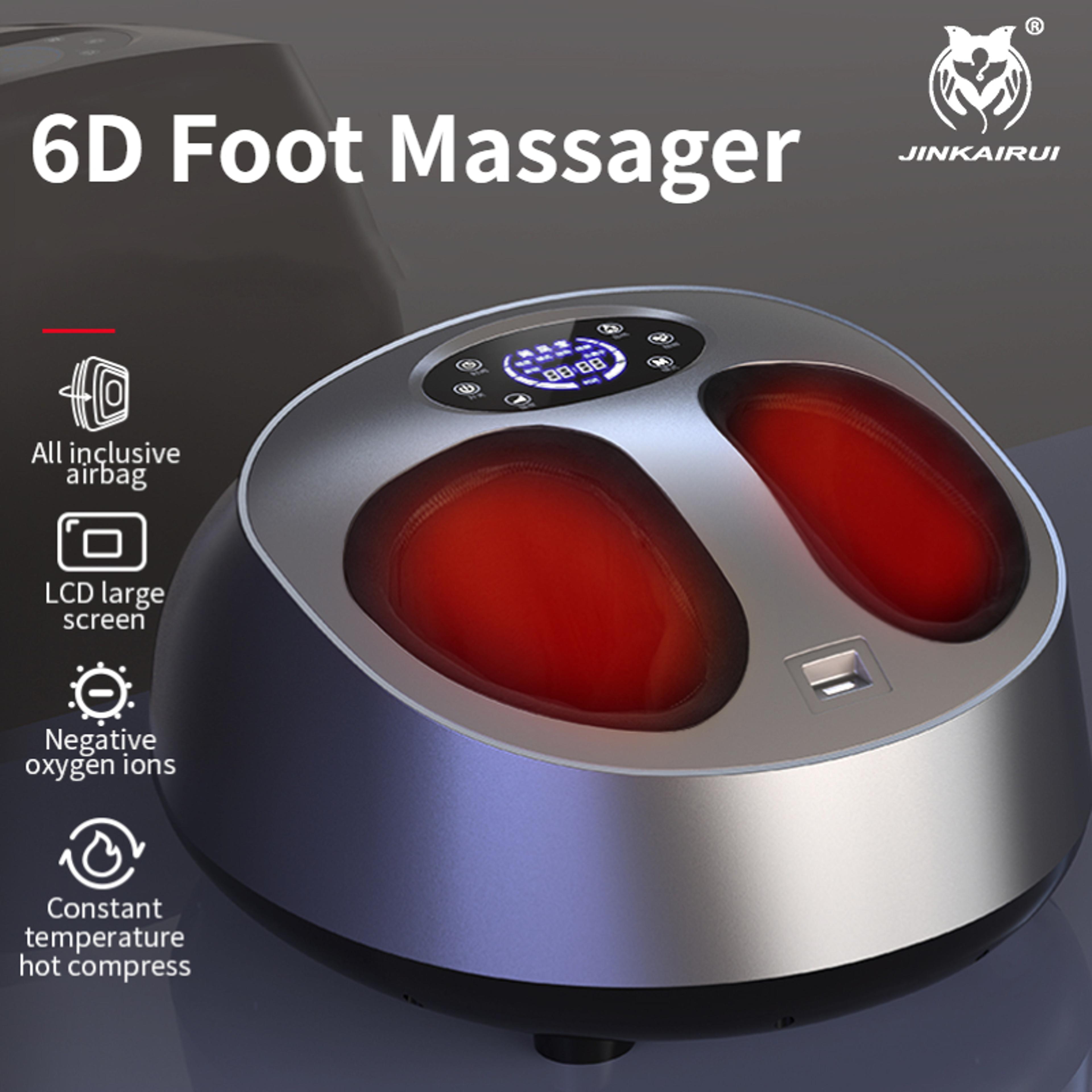 electric acupressure kneading heating home use, fully wrapped foot massage machine, fully automatic foot massager airbag