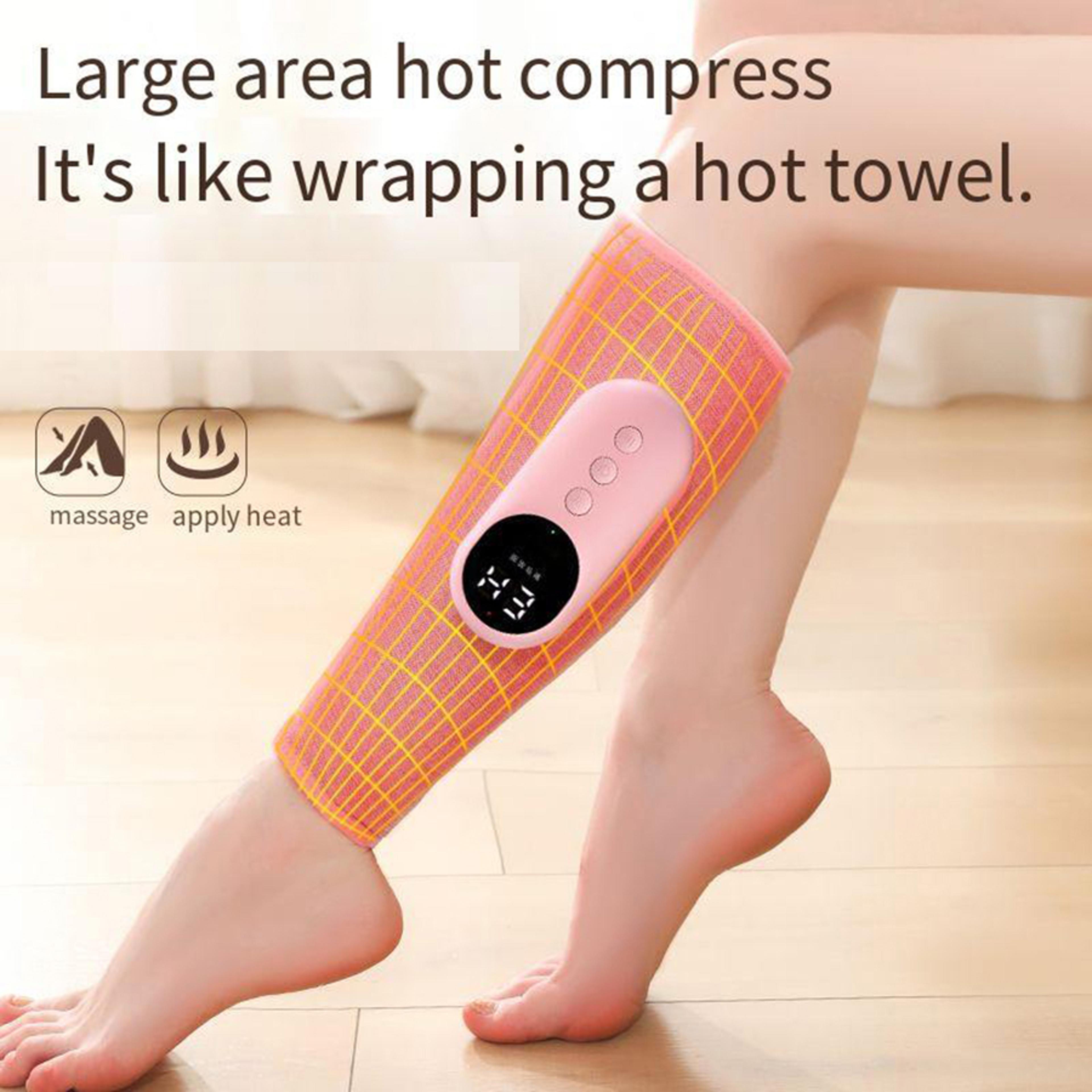 air pressure calf hot compress massager, wireless smart leg massager, 3 mode adjustable relax foot calf muscle