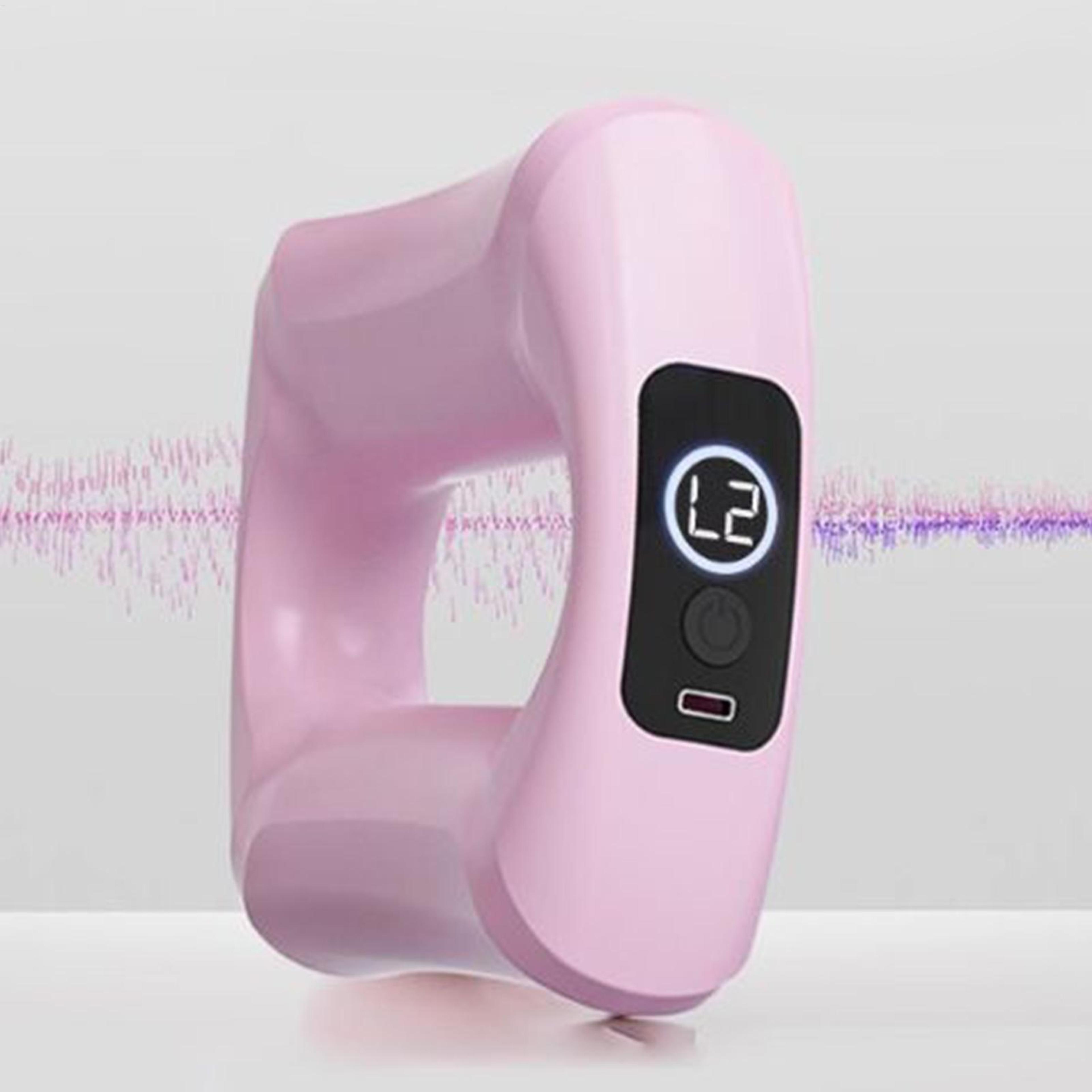 electric fascia massager cordless lightweight, percussion muscle massagers ergonomic, body shaping ring tool for neck