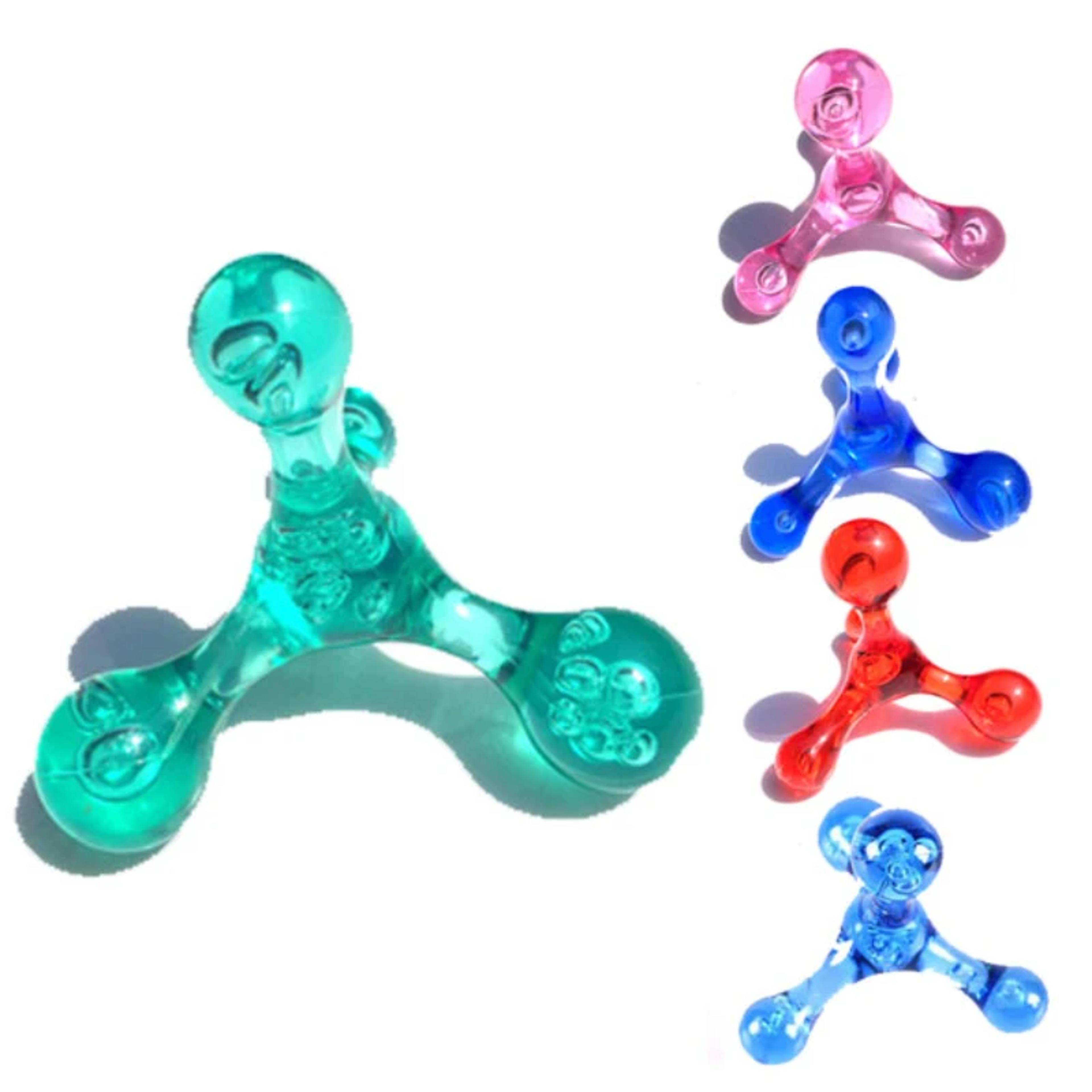 useful 4 balls mini manual massager, arm back leg head foot acupuncture point, relaxation tool, eliminate oedema fat