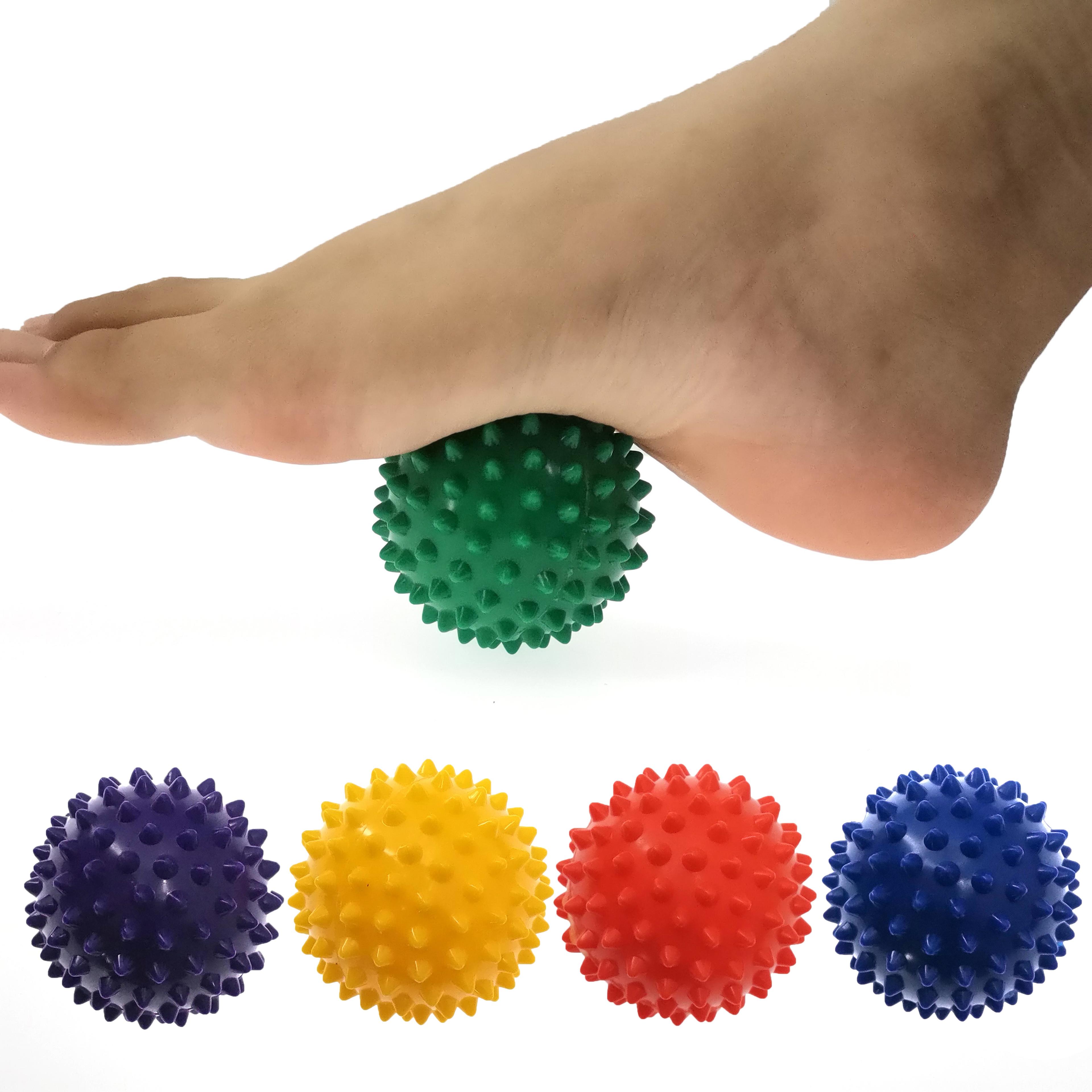 trigger point sport fitness hand, durable pvc spiky massage ball, foot pain relief, plantar fasciitis reliever