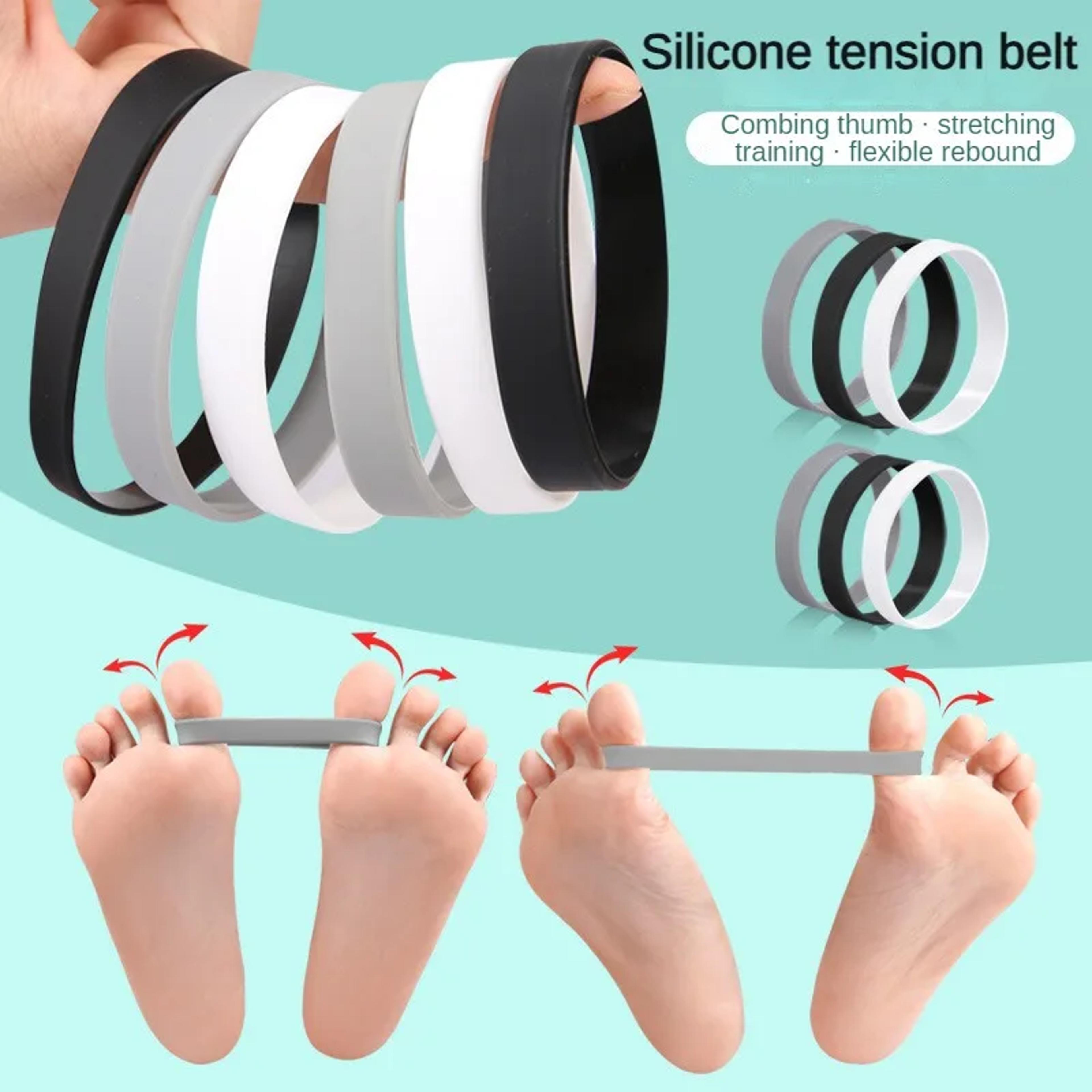 toe separator, thumb elastic band, silicone tensile tape, hallux valgus corrective training belt, foot care tool