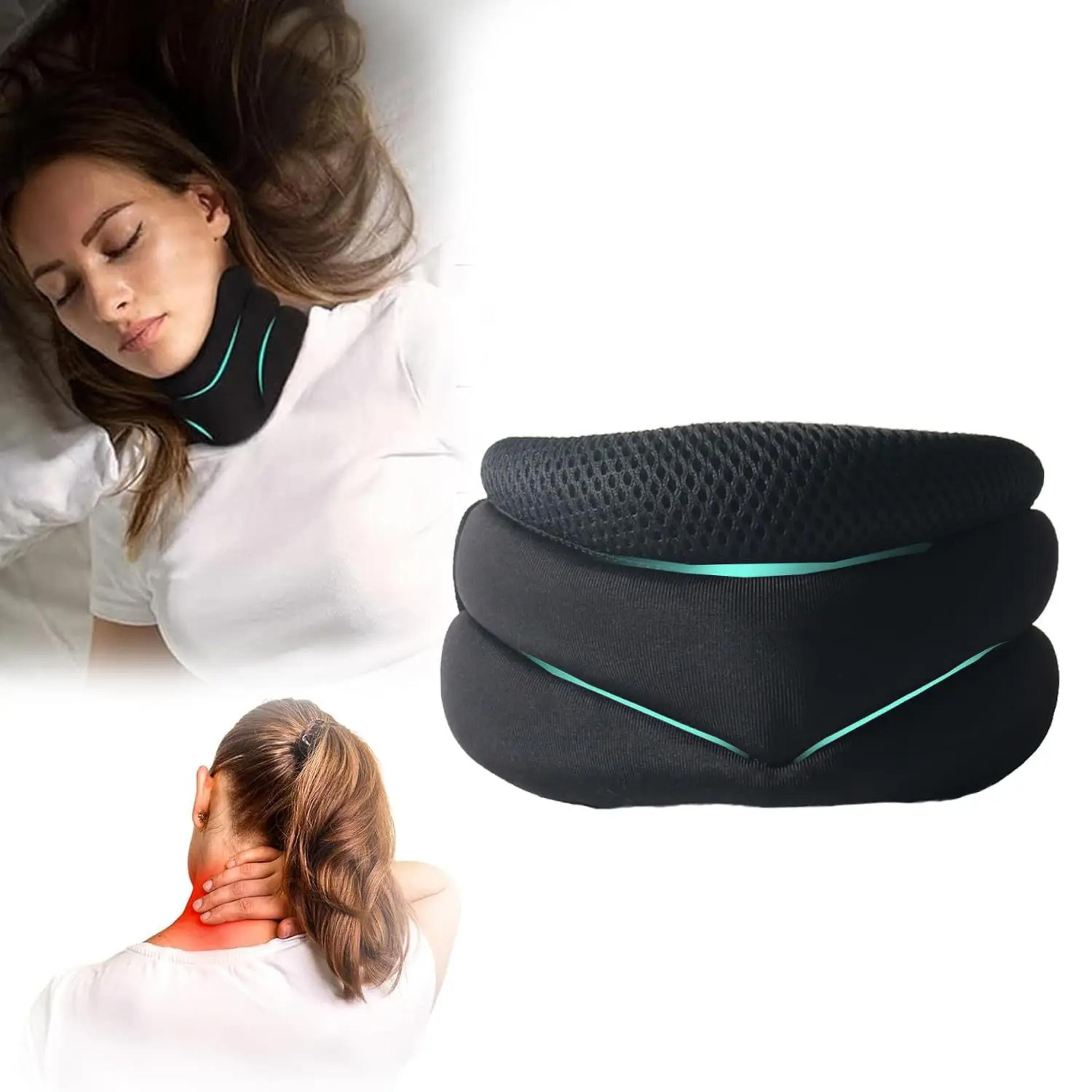 soft foam cervical protection bracket, adjustable cervicorrect neck brace, comfortable neck support, posture correction