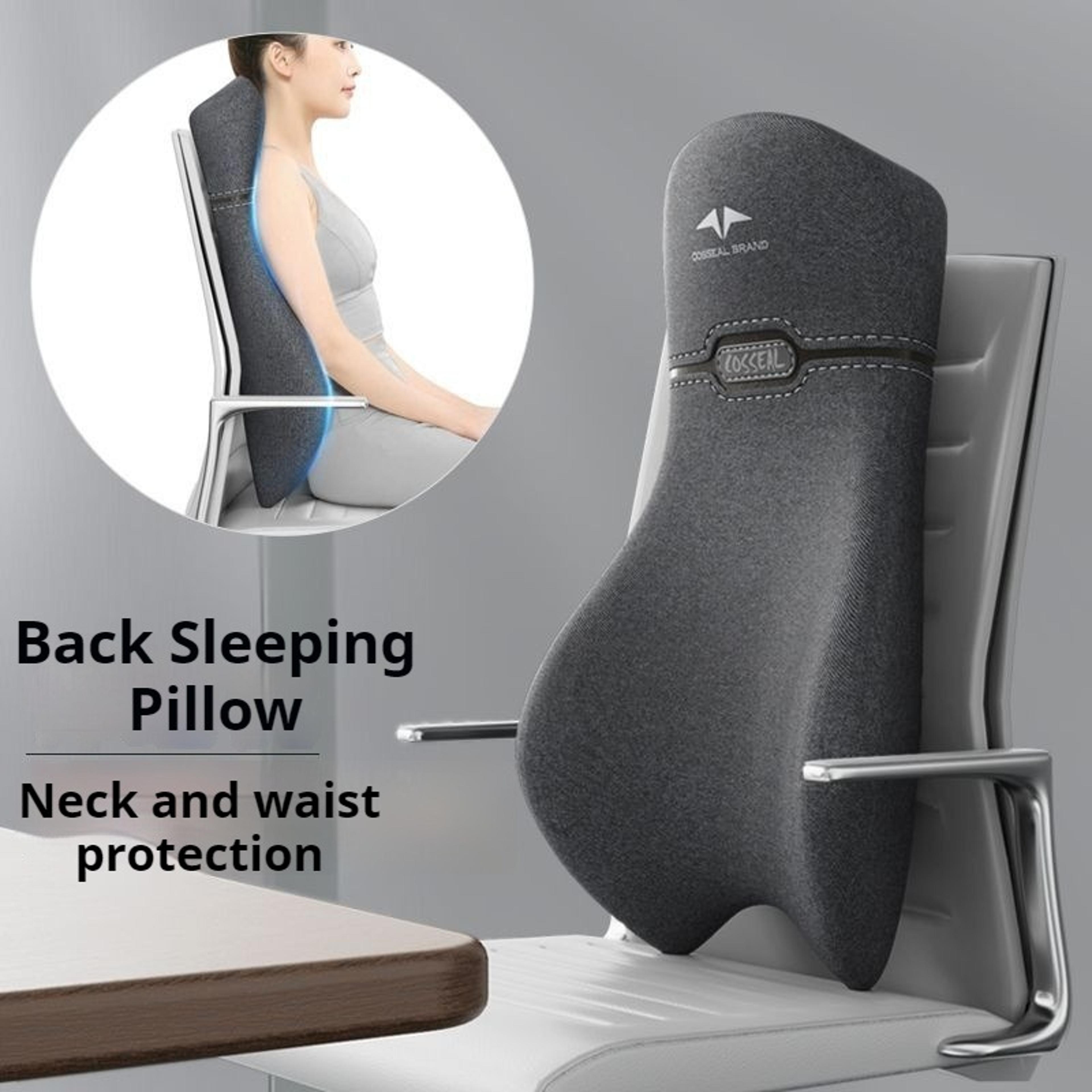 seat backrest cushion, high waist protective pad, long seated nap device, chair long waist cushion, reclining pillow