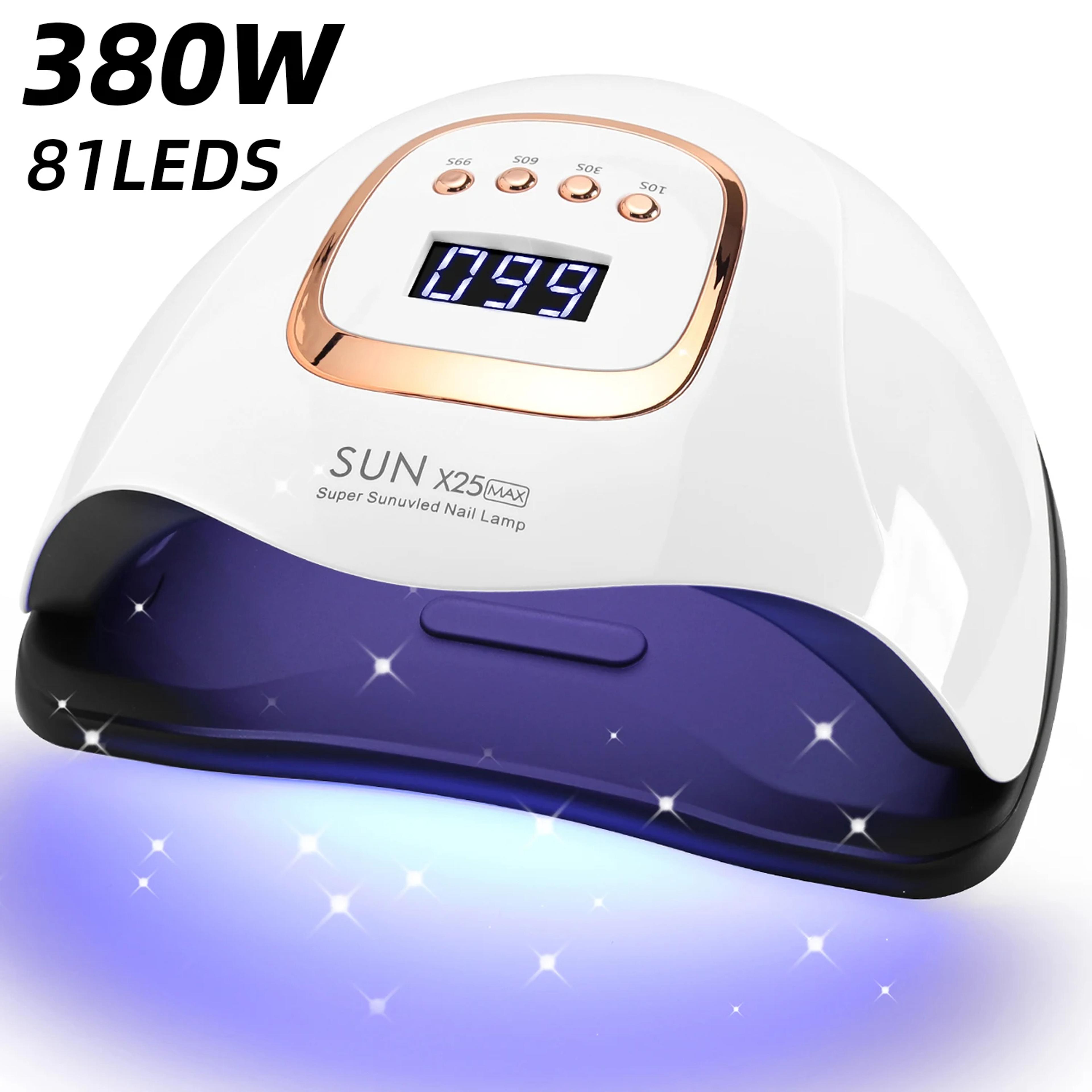 uv led nail lamp dryer, auto sensor, 4 timer settings, fast gel polish curing, manicure pedicure