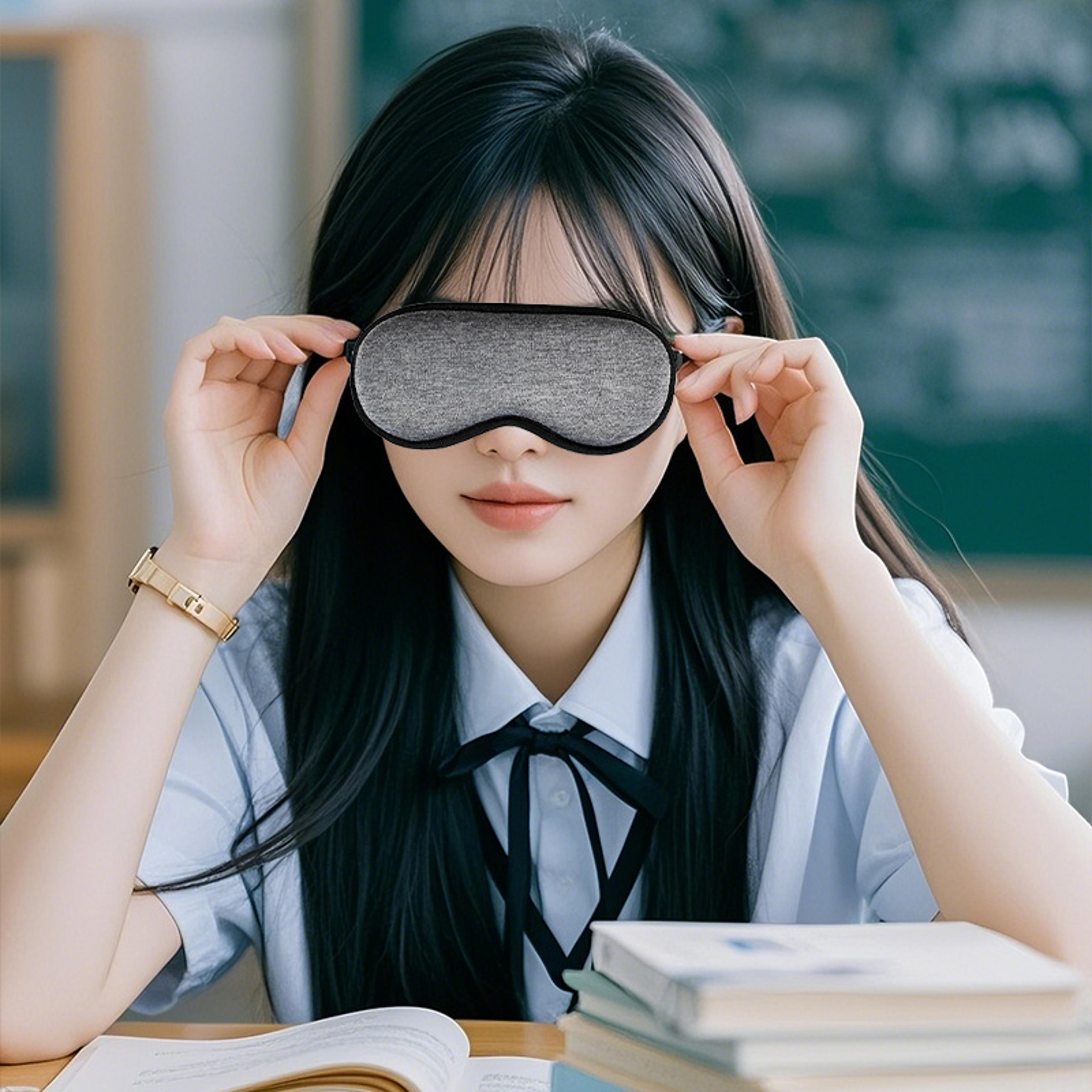 usb powered heating eye mask, 3d electric steam for dry eye relief, sleep aid, relaxation