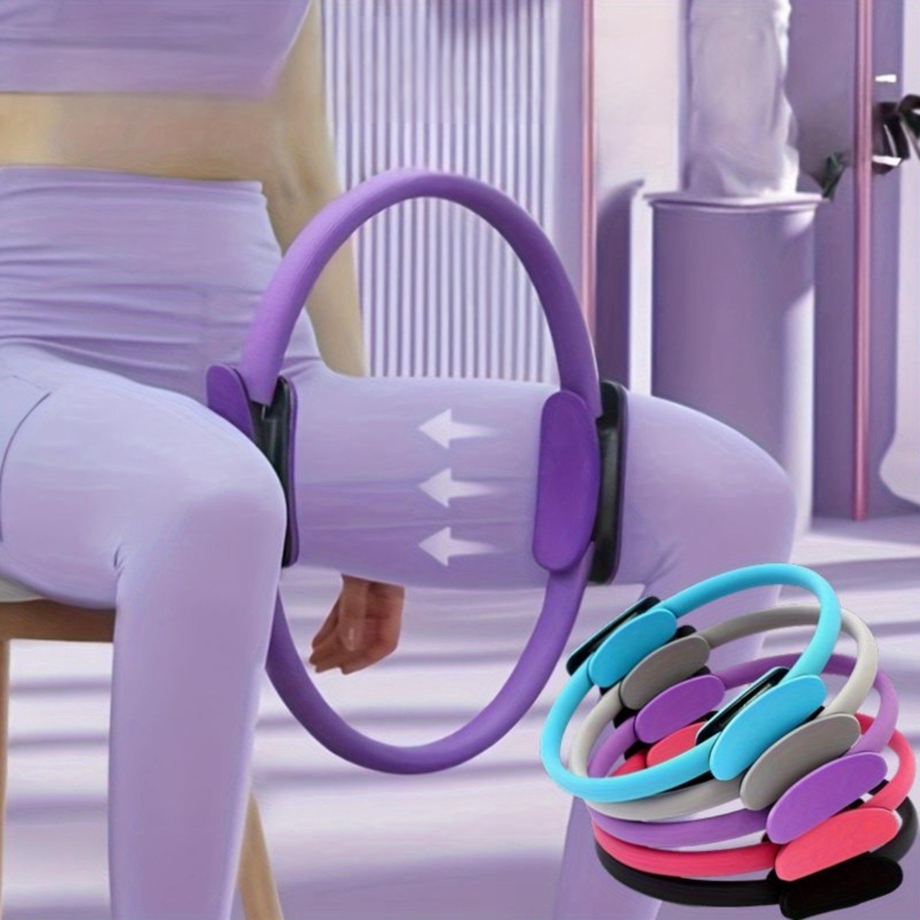 yoga pilates ring for home exercise, resistance elastic gym workout, monochrome fitness ring, body stretch ring
