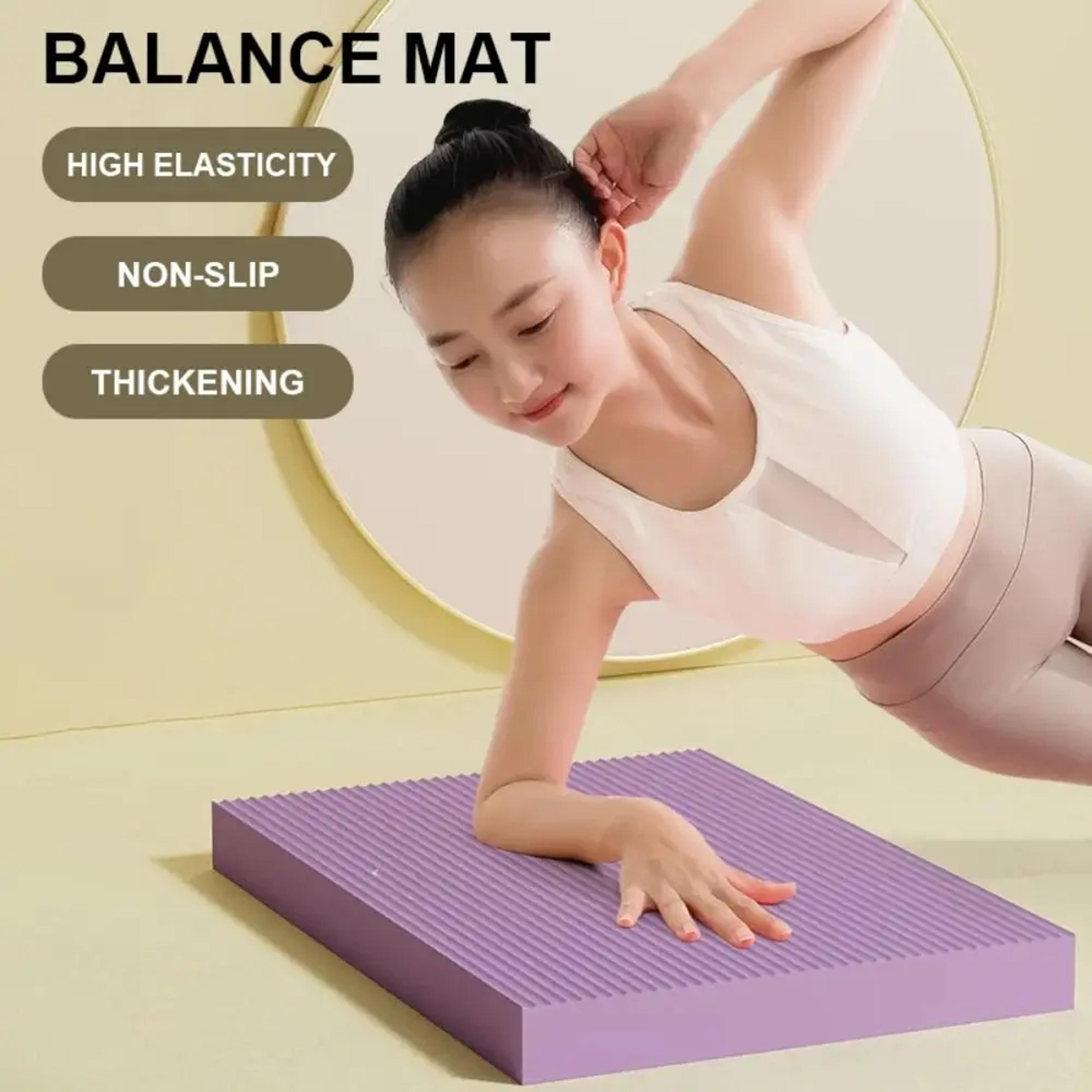 non-slip foam mat, balance pad, knee cushion, core strength training, yoga stability, fitness exercise