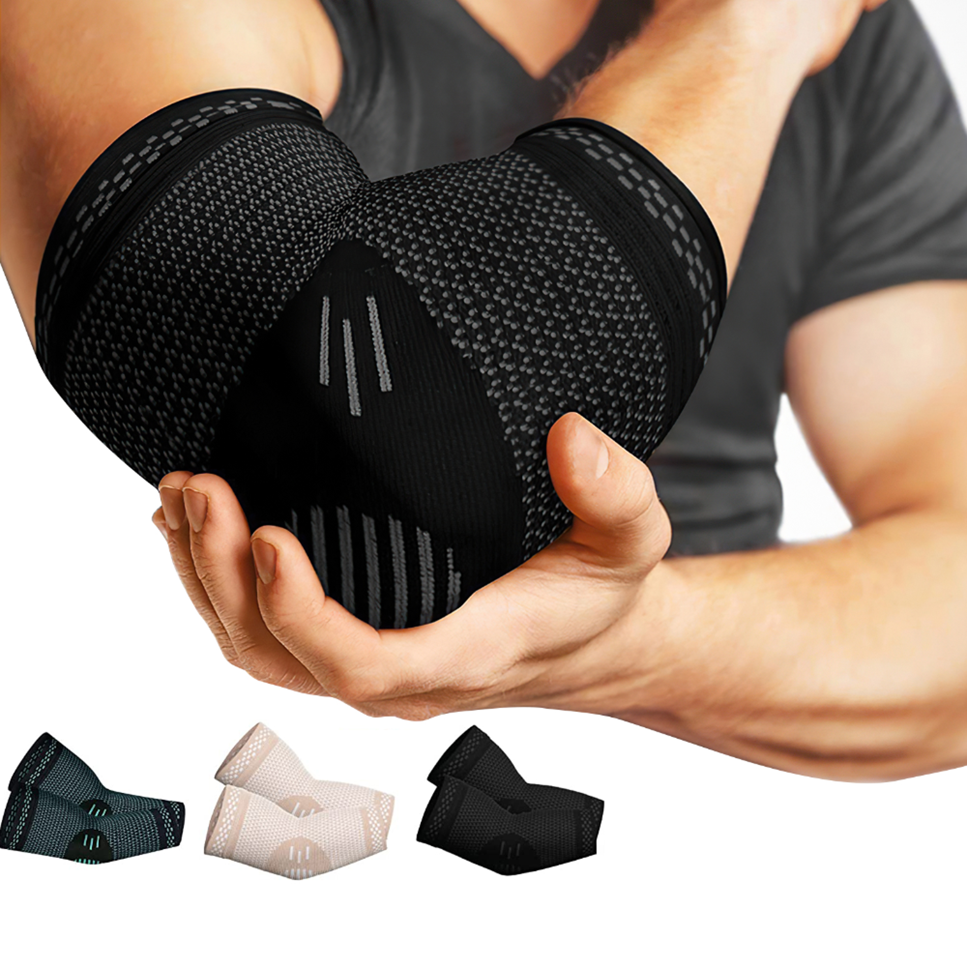 arm sport support, elastic elbow brace, elbow sport safety, breathable arm sleeve, compression elbow pads