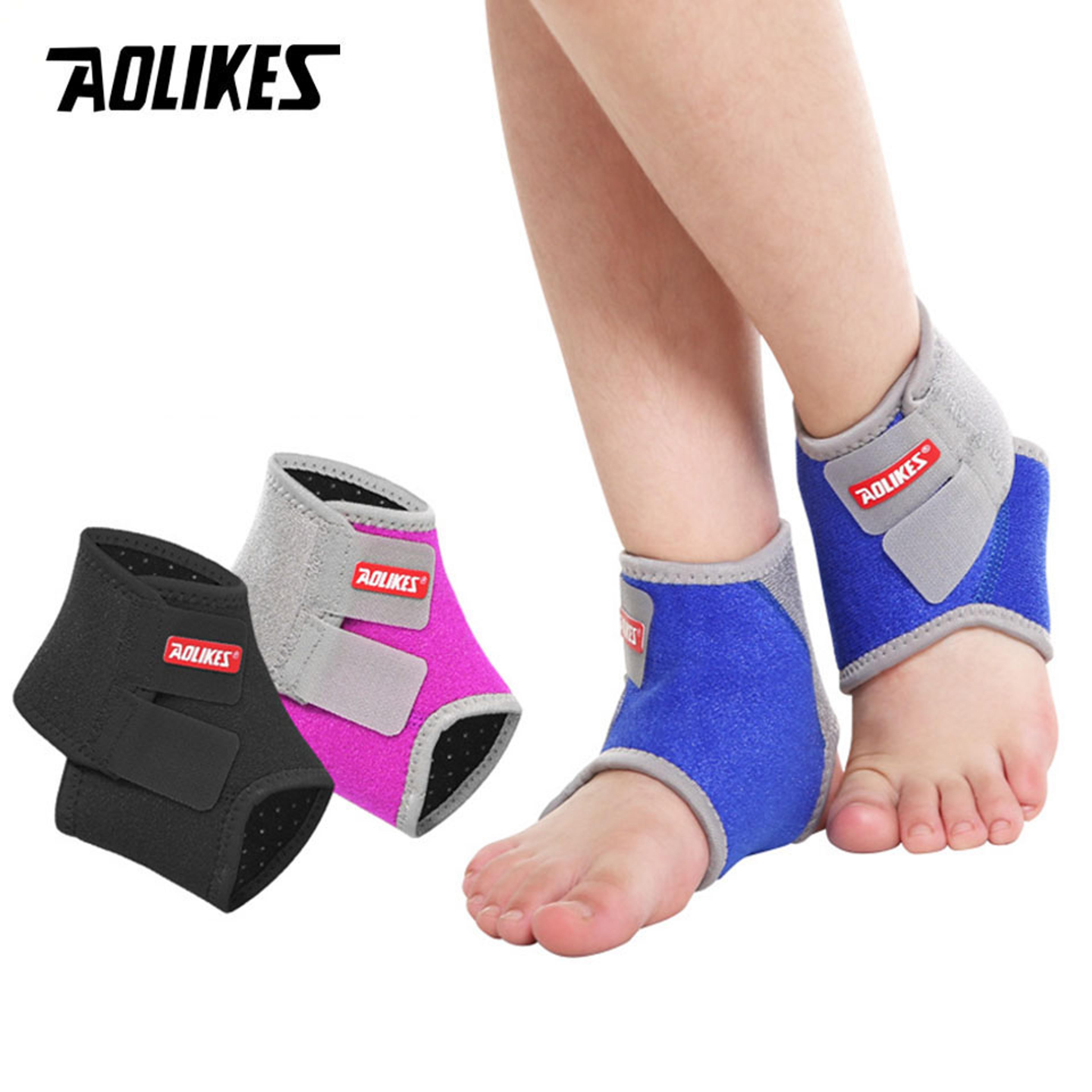 sport ankle brace support, 1 pair new kids ankle strap, guard protector for football, gym, dance, cycling children
