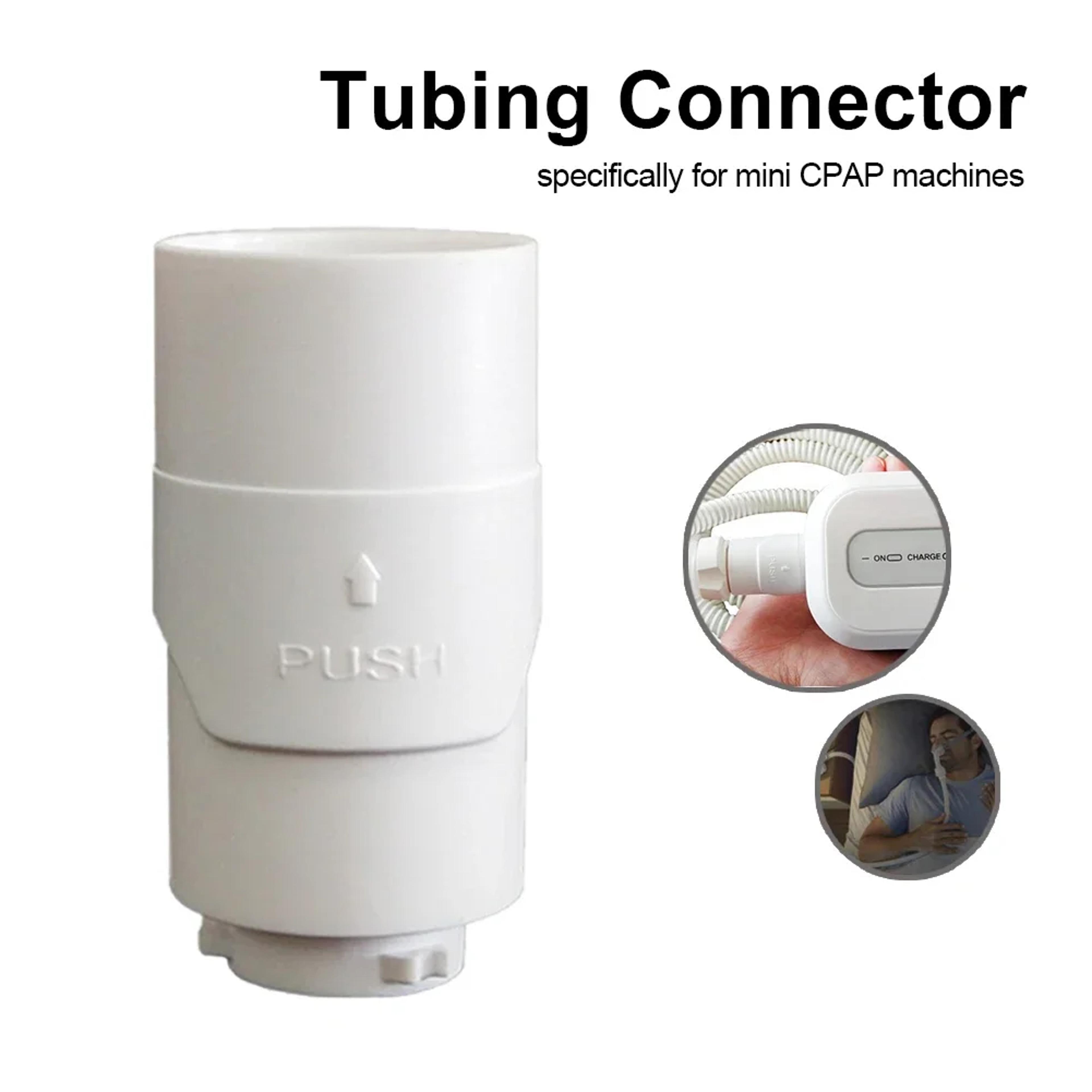 mini ventilator tube supply tools, portable breathing respirator hose adapter, replacement accessory for resmed
