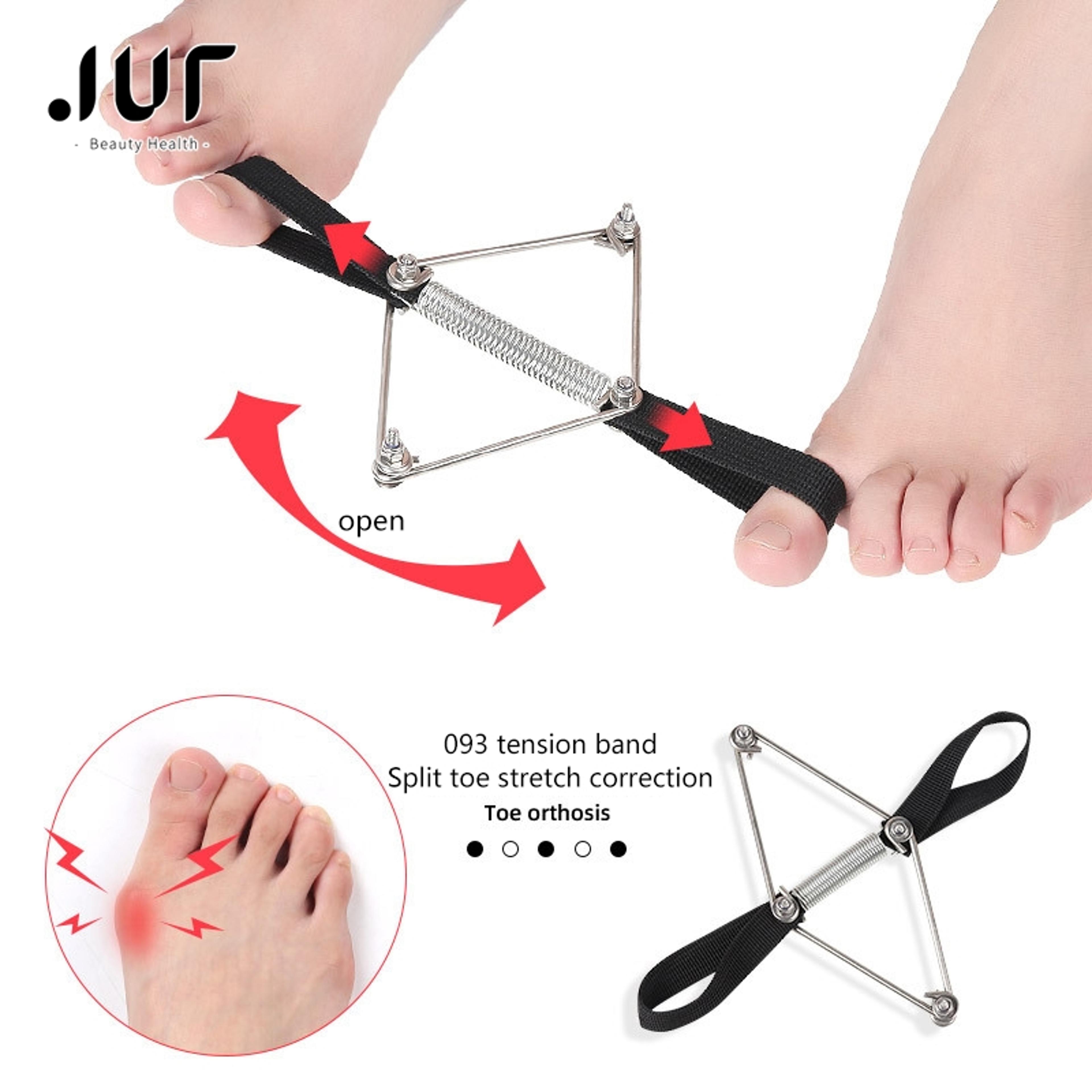 hallux valgus toe straightener, foot stretch recovery training exerciser, strap thumb elastic band, foot tools corrector