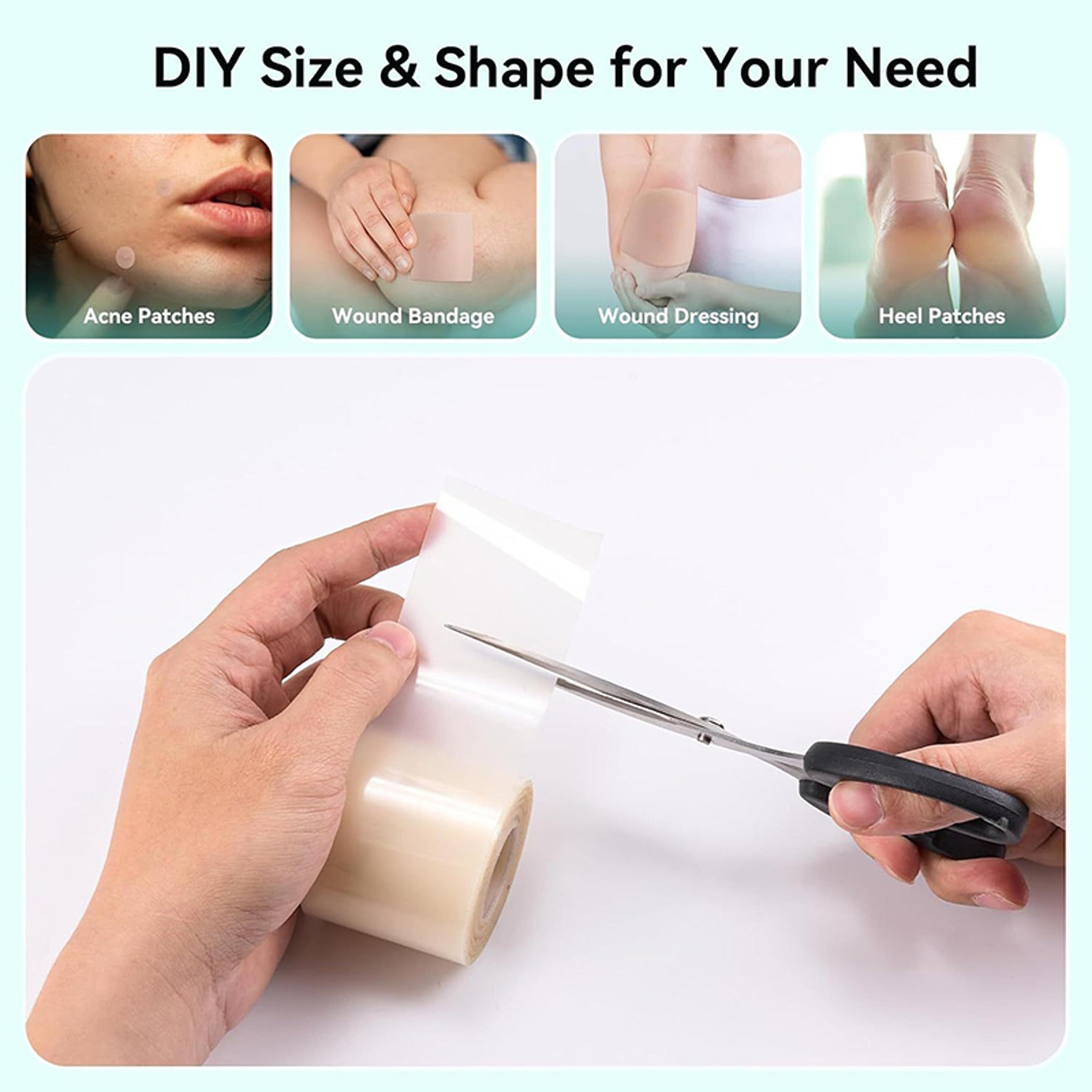 hydrocolloid patch bandages with self-adhesive, hydrocolloid roll for wound care, highly absorbent bed sore bandages