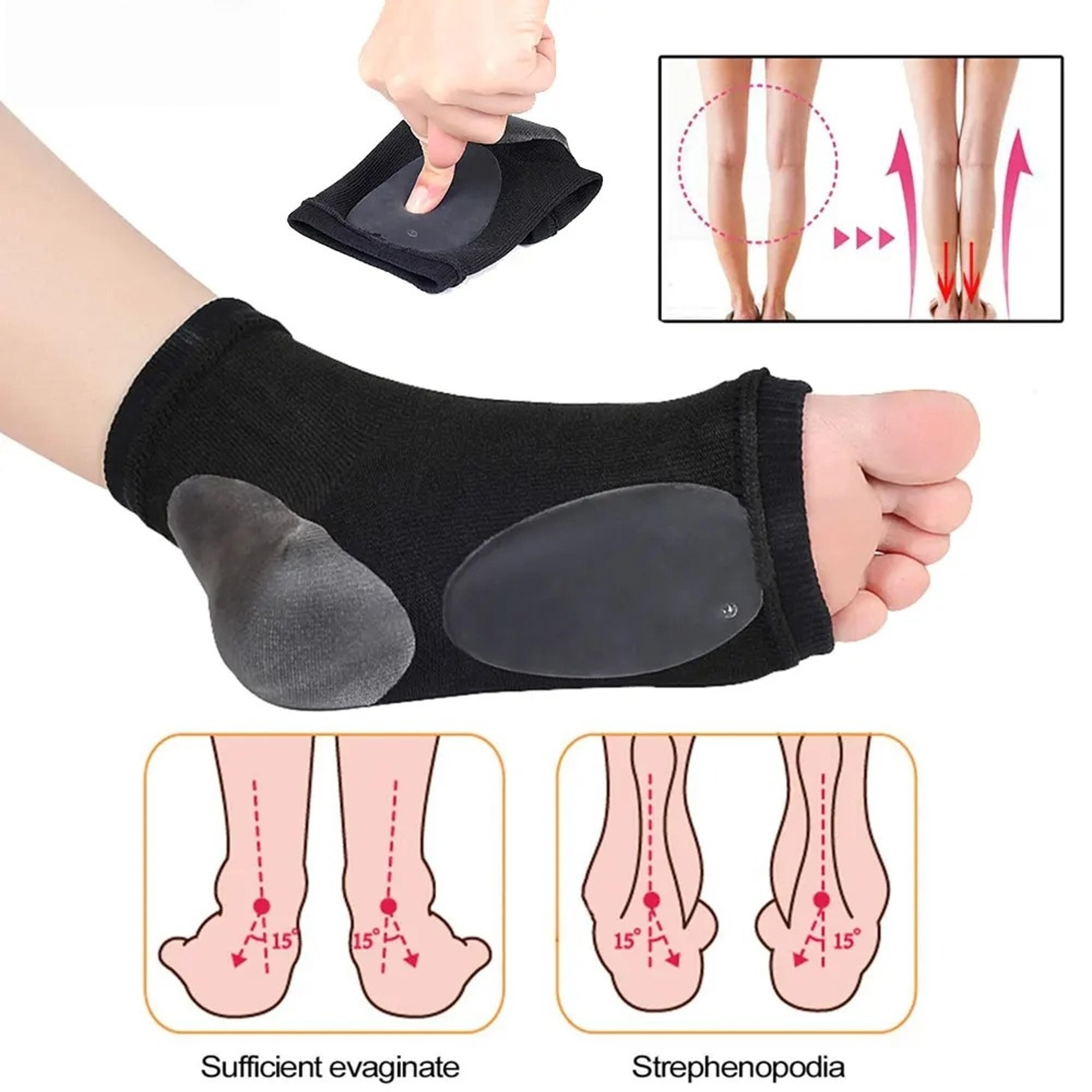 soft elastic gel pad arch support sleeve, cushioned comfort for plantar fasciitis, heel spurs, flat foot relief
