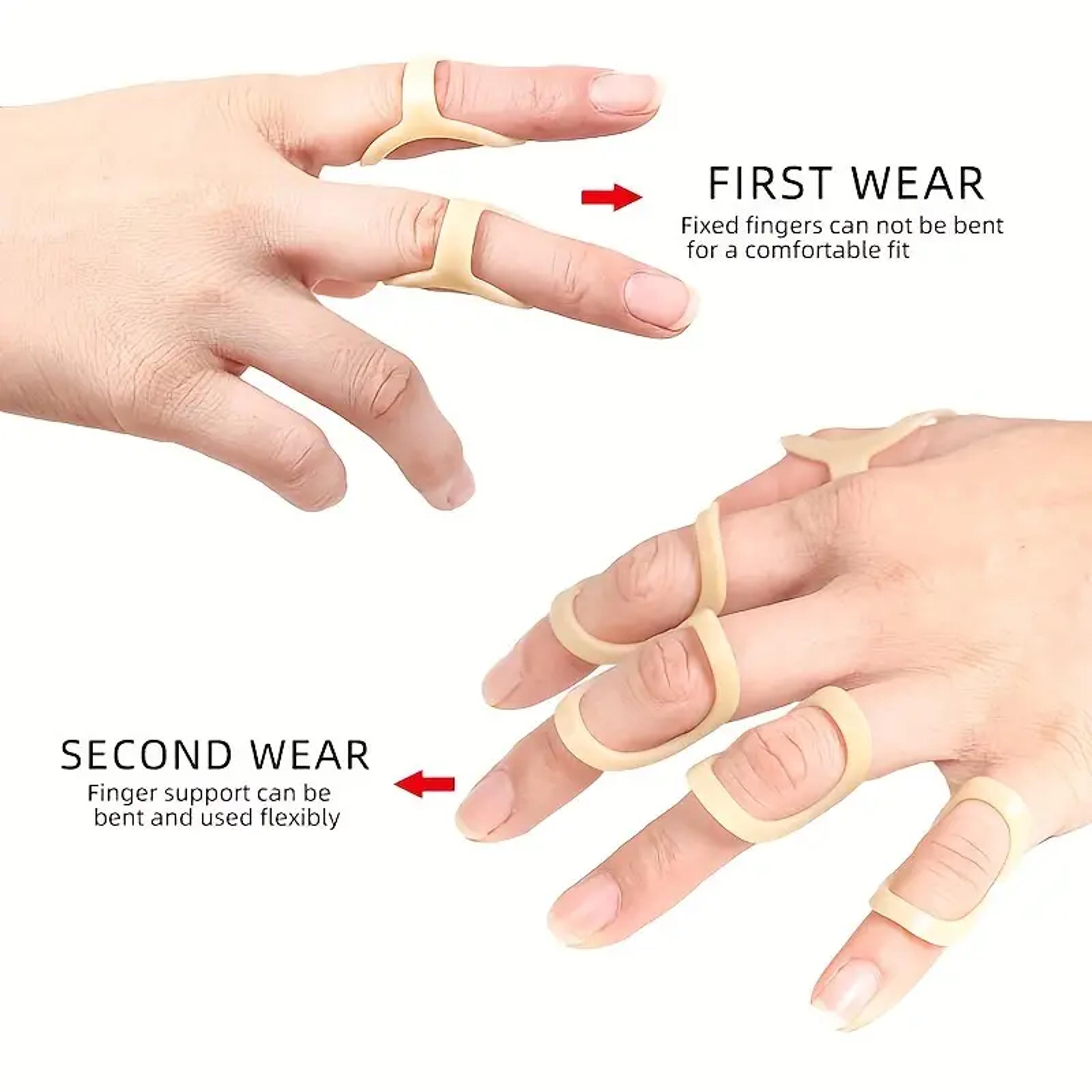 flexible finger fixing splint kit, protector ring sheath, hammer shaped fixator for injury support rehabilitation