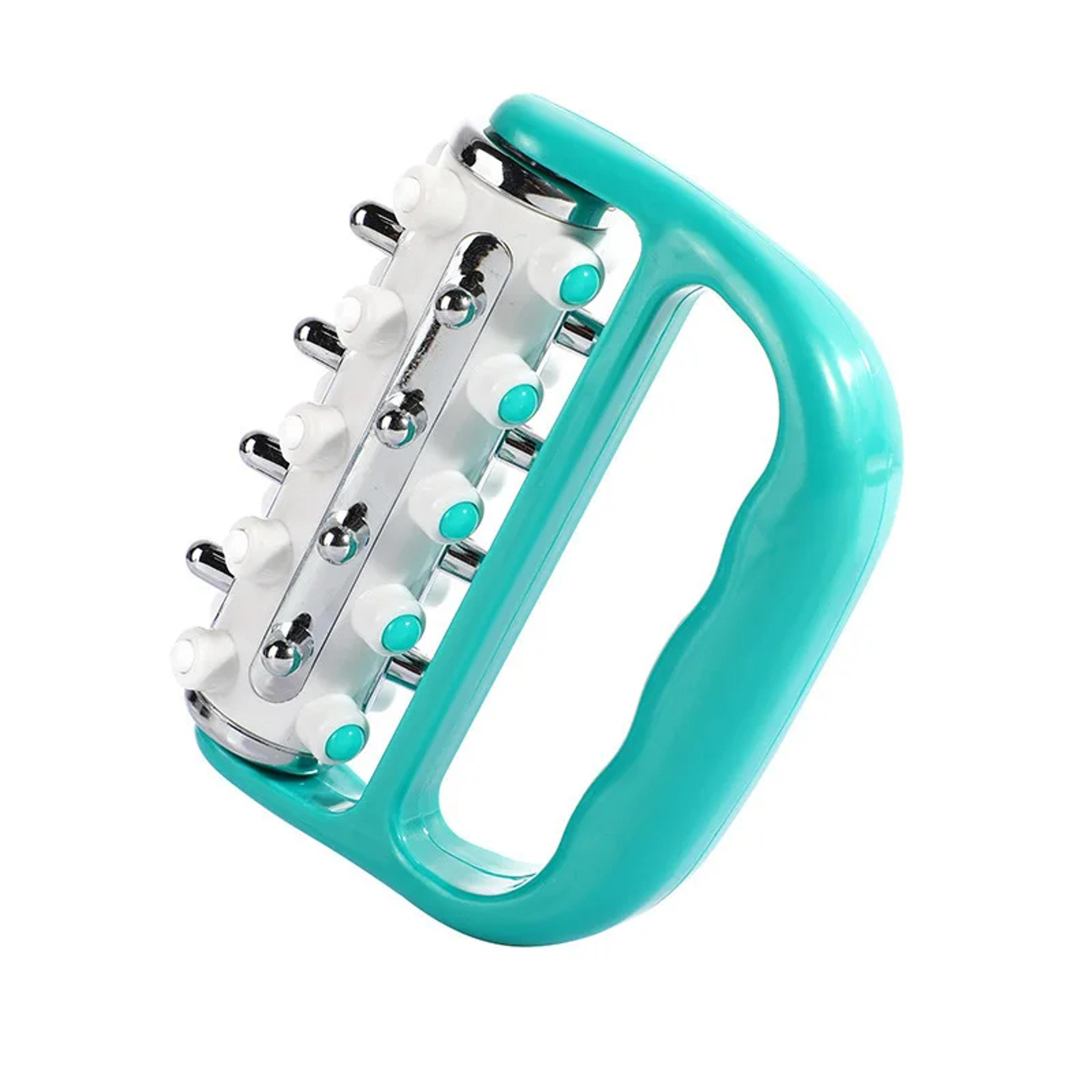 personal handheld massage, lymphatic drainage massager green, fascia release, scar tissue massage tool