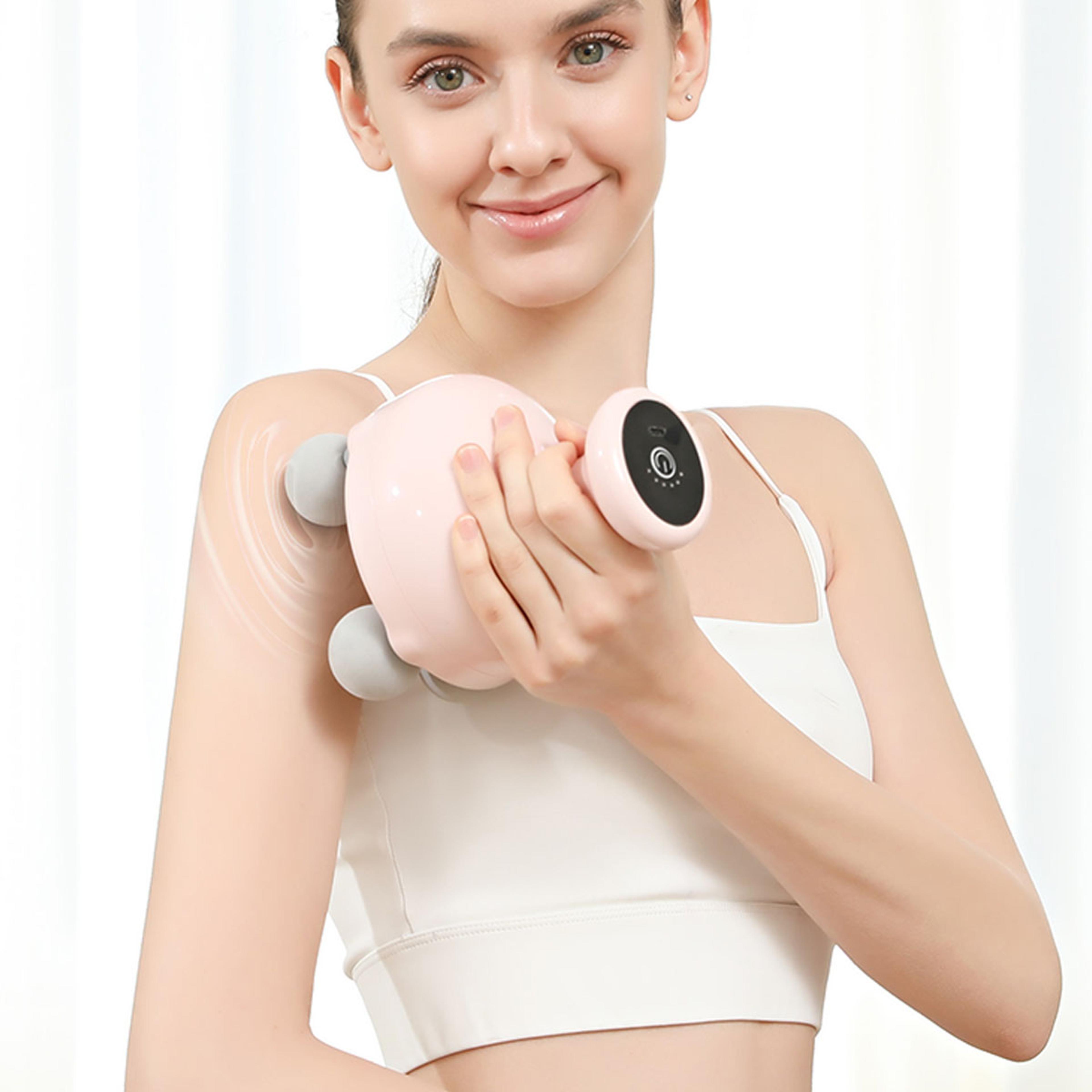 portable muscle massager tool, handheld electric body massager rechargeable full body massage device for home and travel