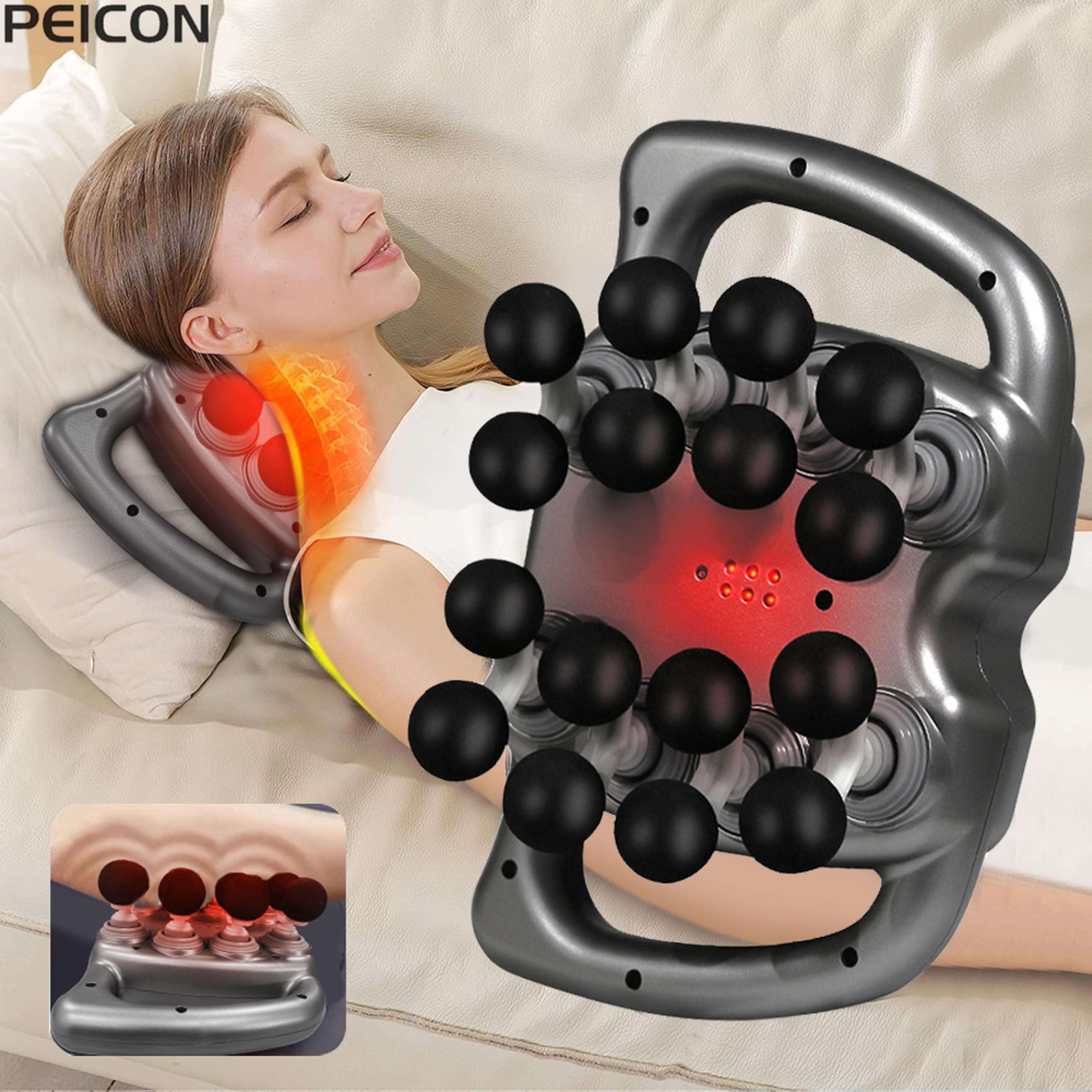 16 head fascia gun, high frequency muscle massage machine, deep tissue body neck shoulder back waist massager