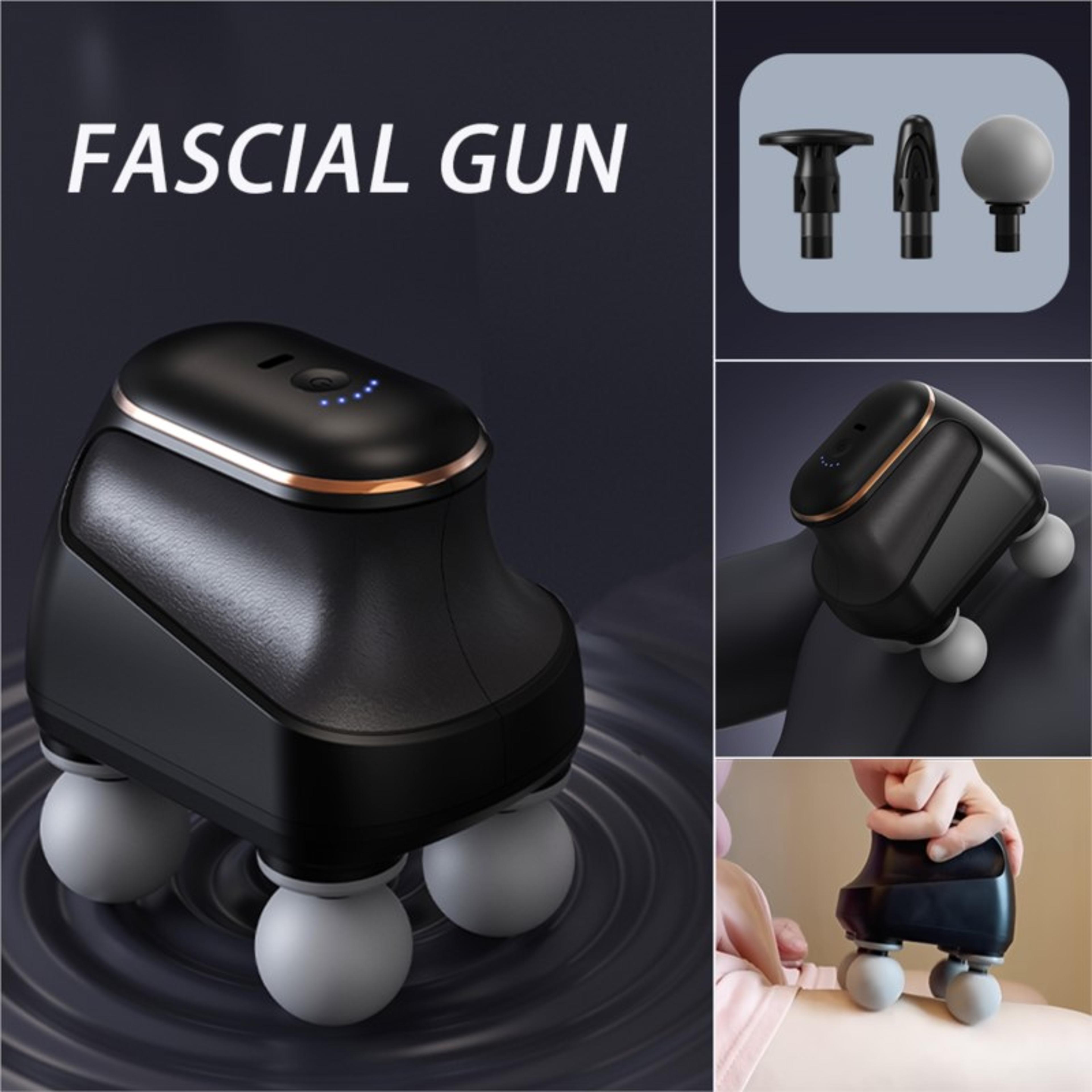 four head high frequency massage gun, portable fascia gun muscle massager, neck shoulder waist relief