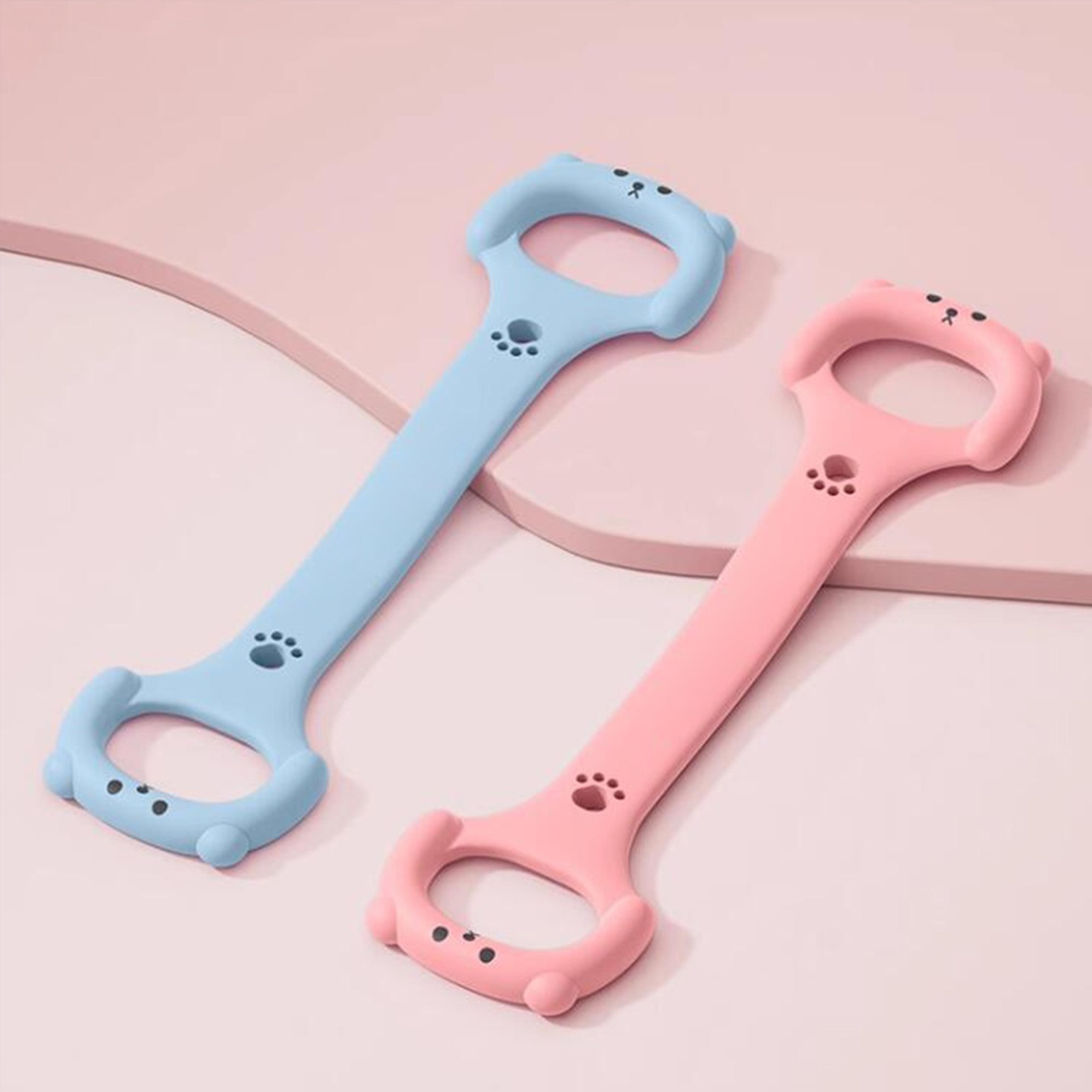 elastic pilates fitness woman, yoga pull strap, cat claws tension rope, chest expander resistance band