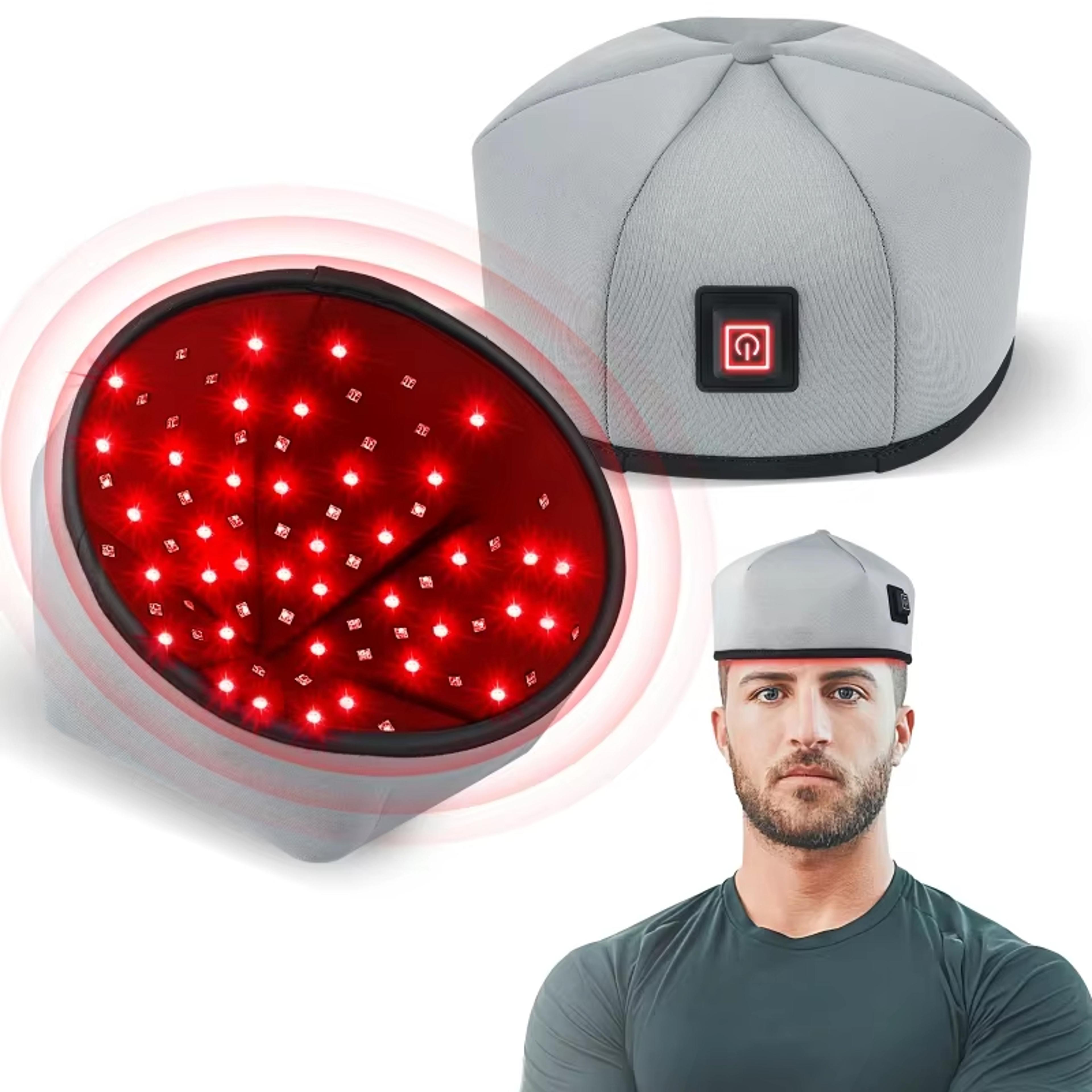 hair regeneration cap, red light therapy hair growth laser cap, stimulating scalp massage for hair restoration at home