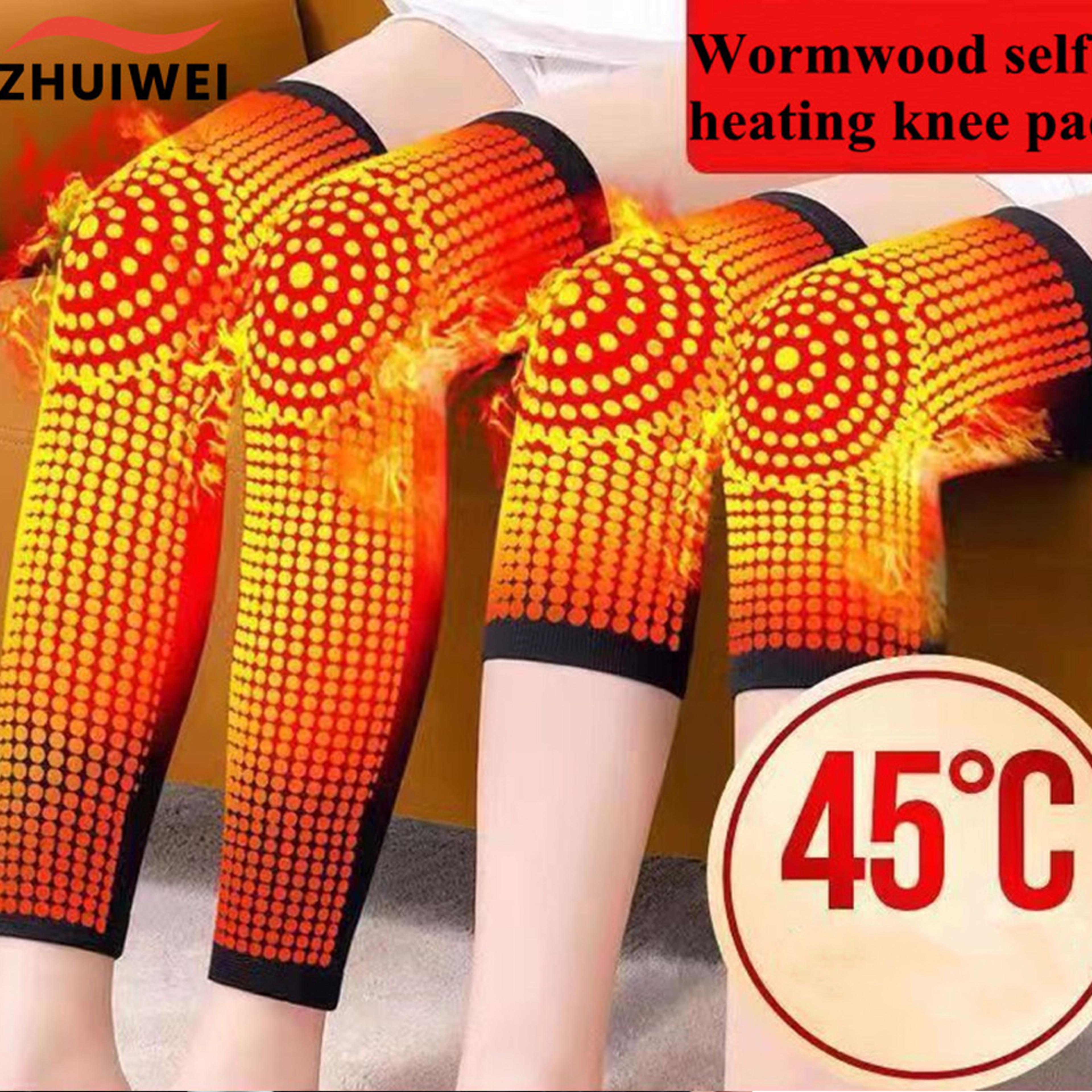 warmer knee pad, wormwood self heating knee sleeve, joint pain relief, arthritis support, tendonitis recovery