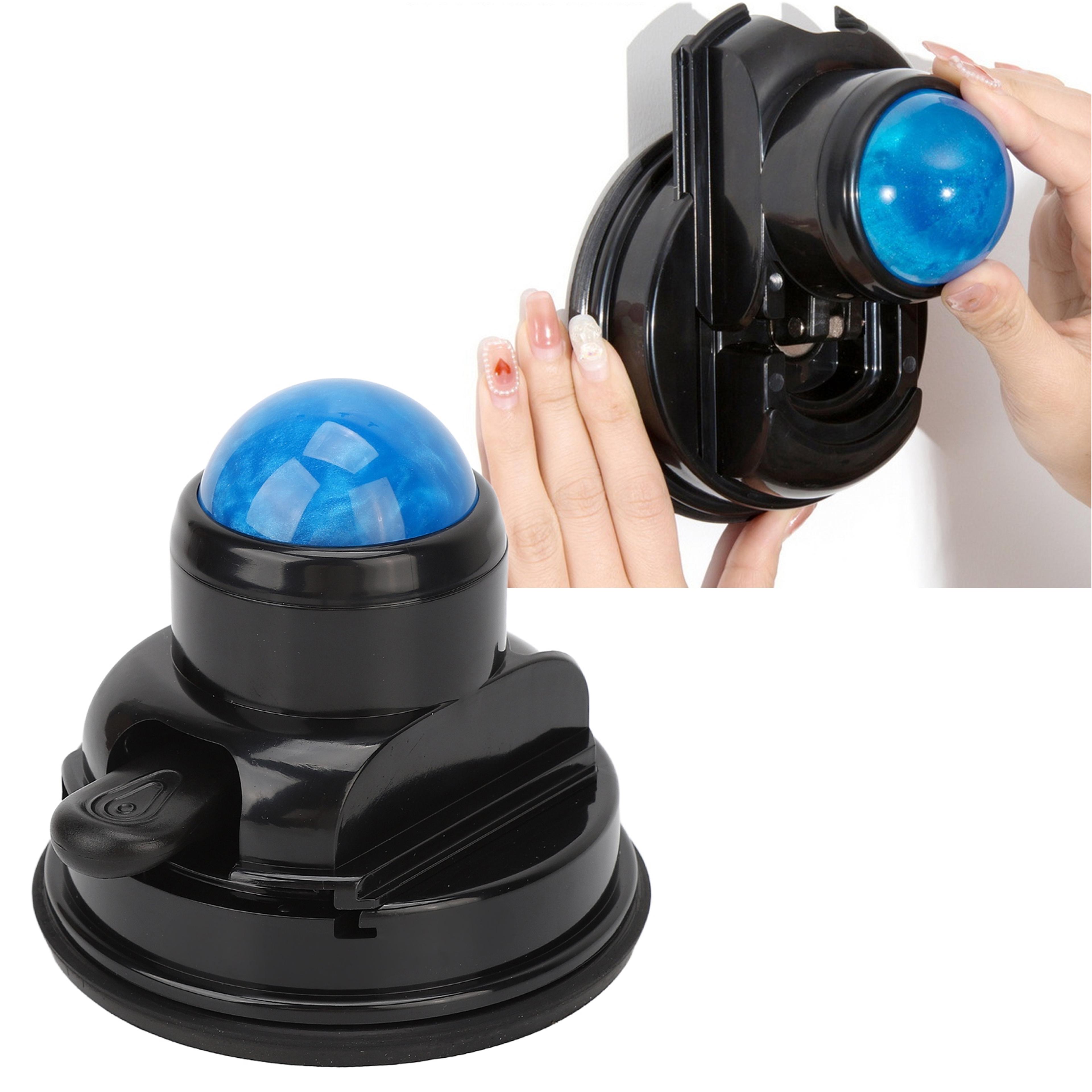 mountable muscle massage ball, wall massage roller manual suction cup, massage ball 360 degrees rotation
