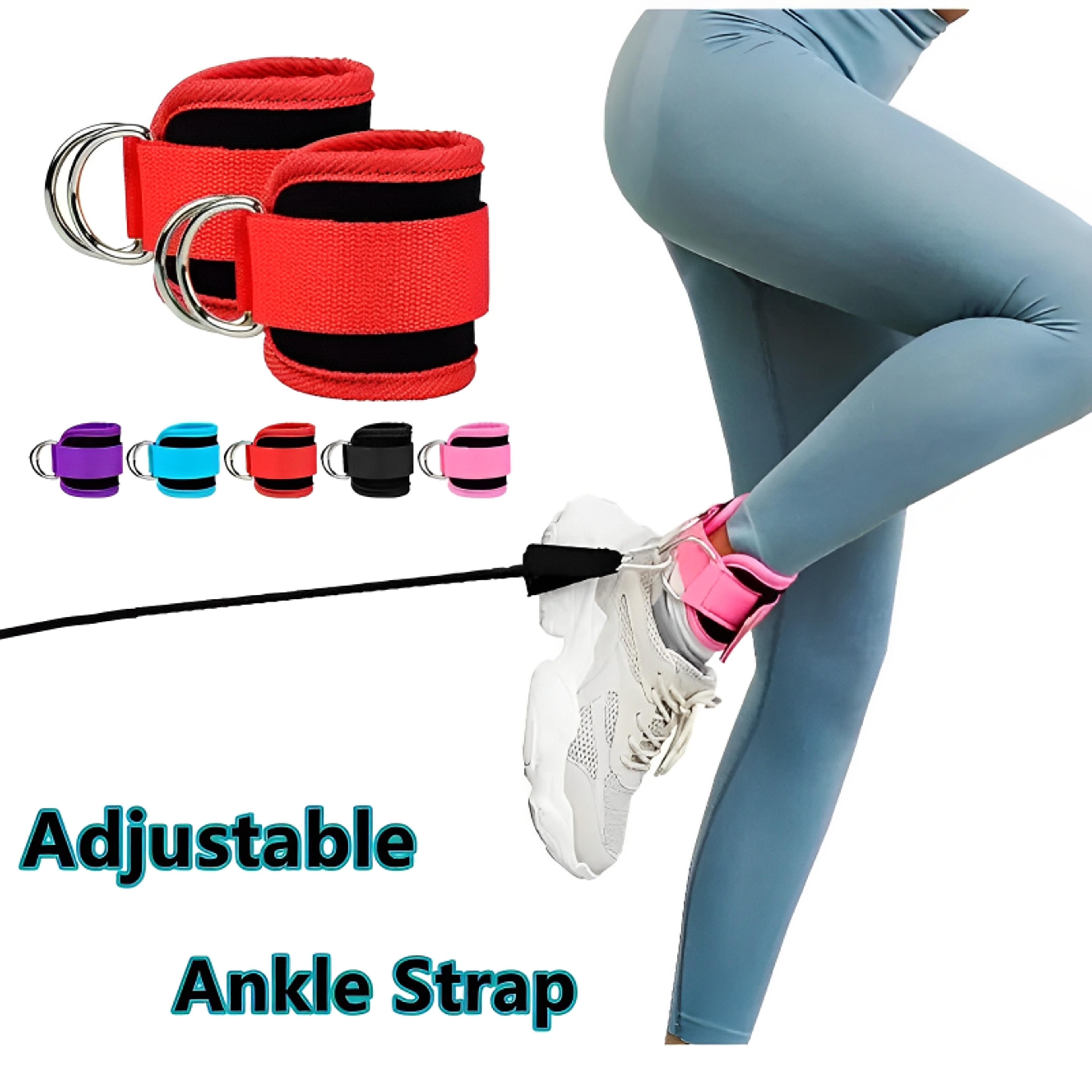 adjustable gym leg strength workouts, hip fitness ankle straps, sports guard, butt device, abductors with buckle