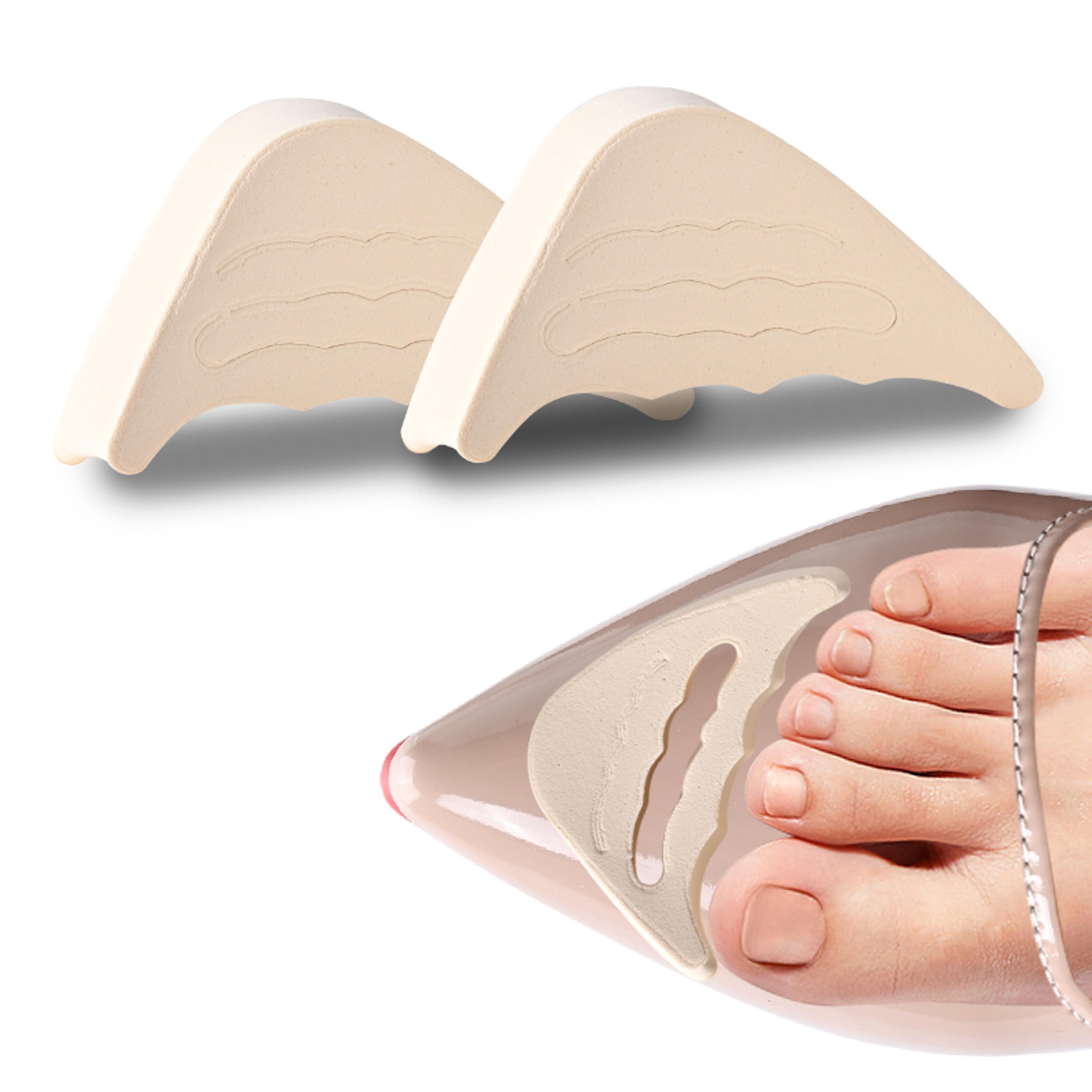 women high heel half forefoot cushion, toe plug insoles pain relief protector, big shoes toe front filler adjustment