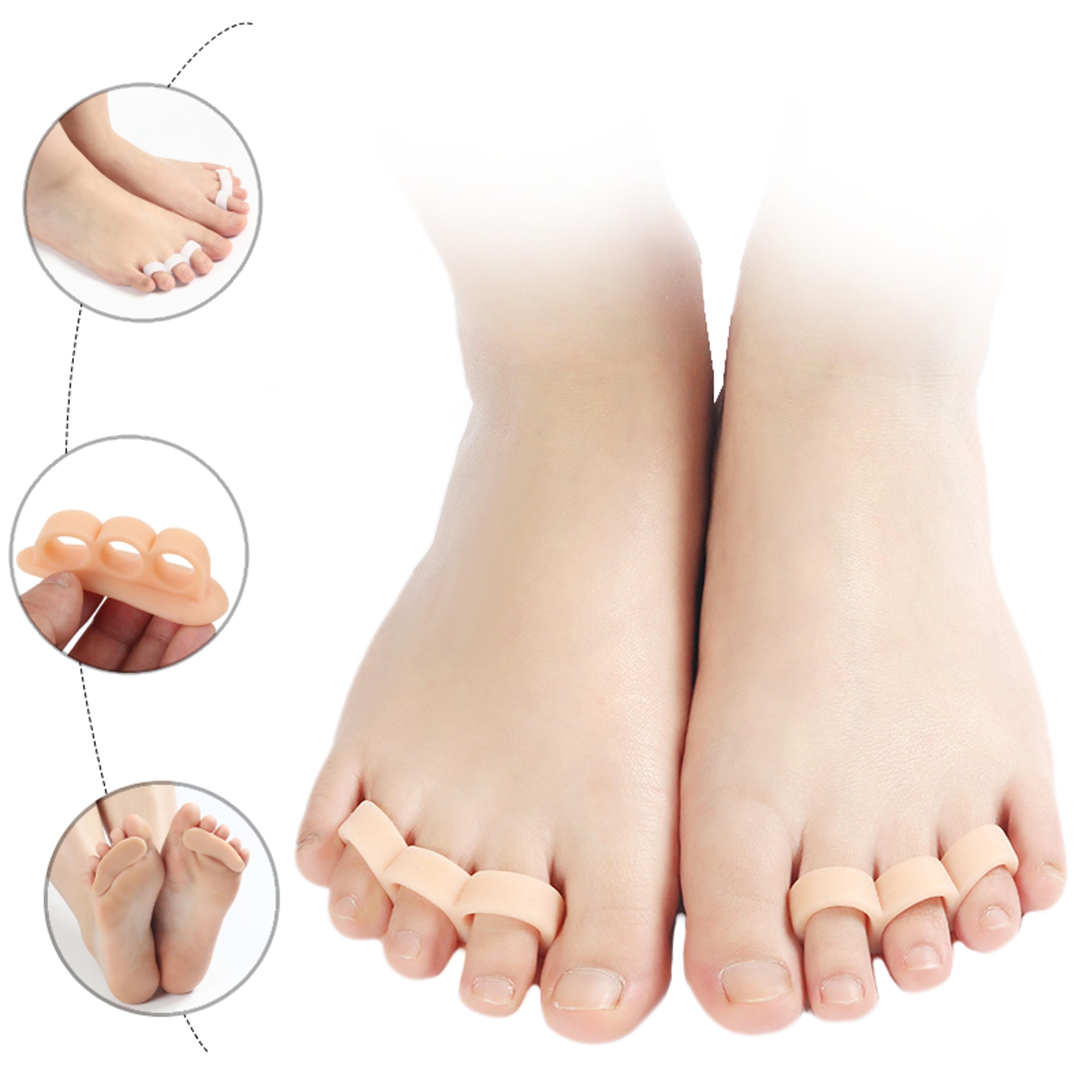 orthopedic silicone gel bunion adjuster, hammer toe support pads, foot care separator for pain relief