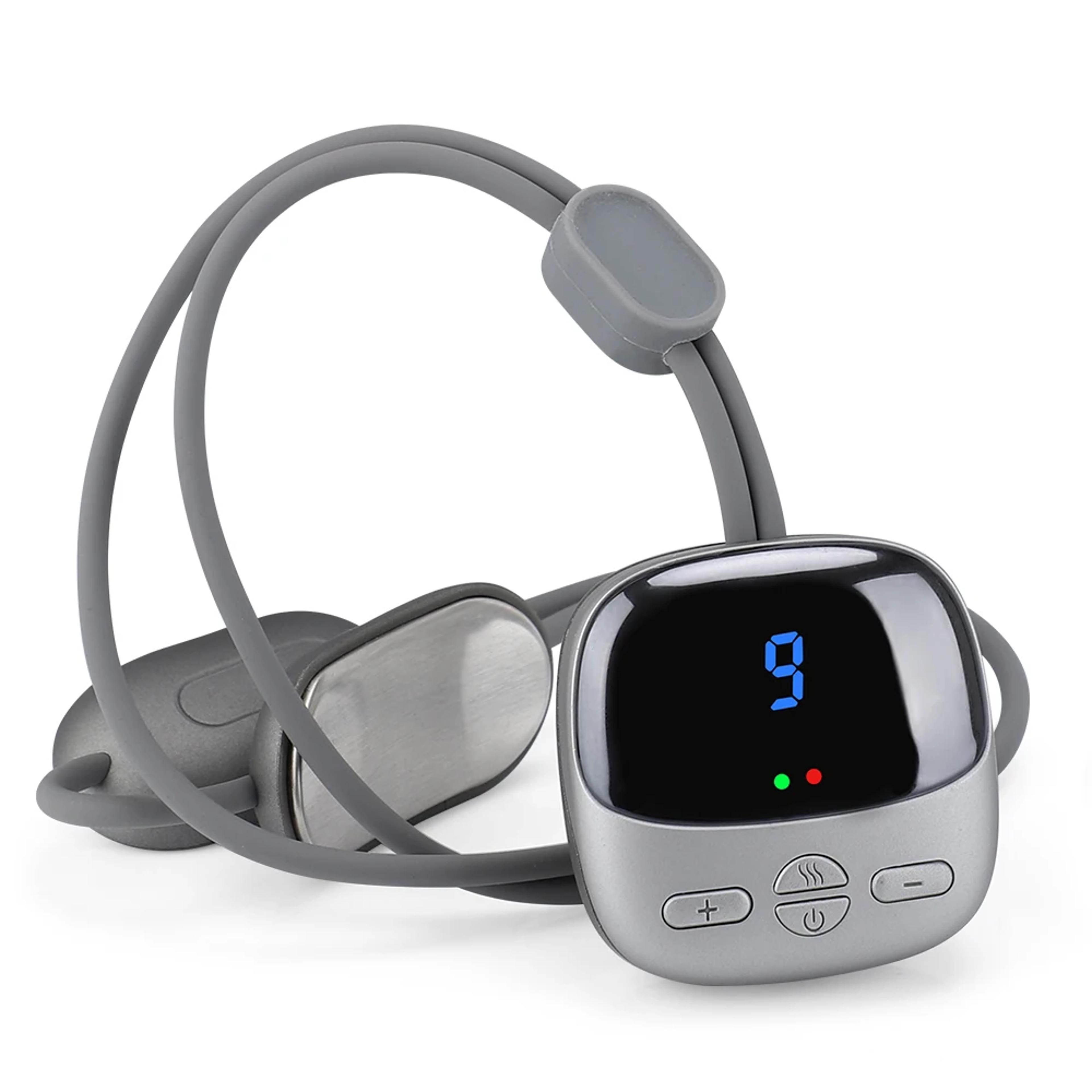 portable hot compress neck massager, micro-current cervical spine massager, smart neck massage relaxation tool