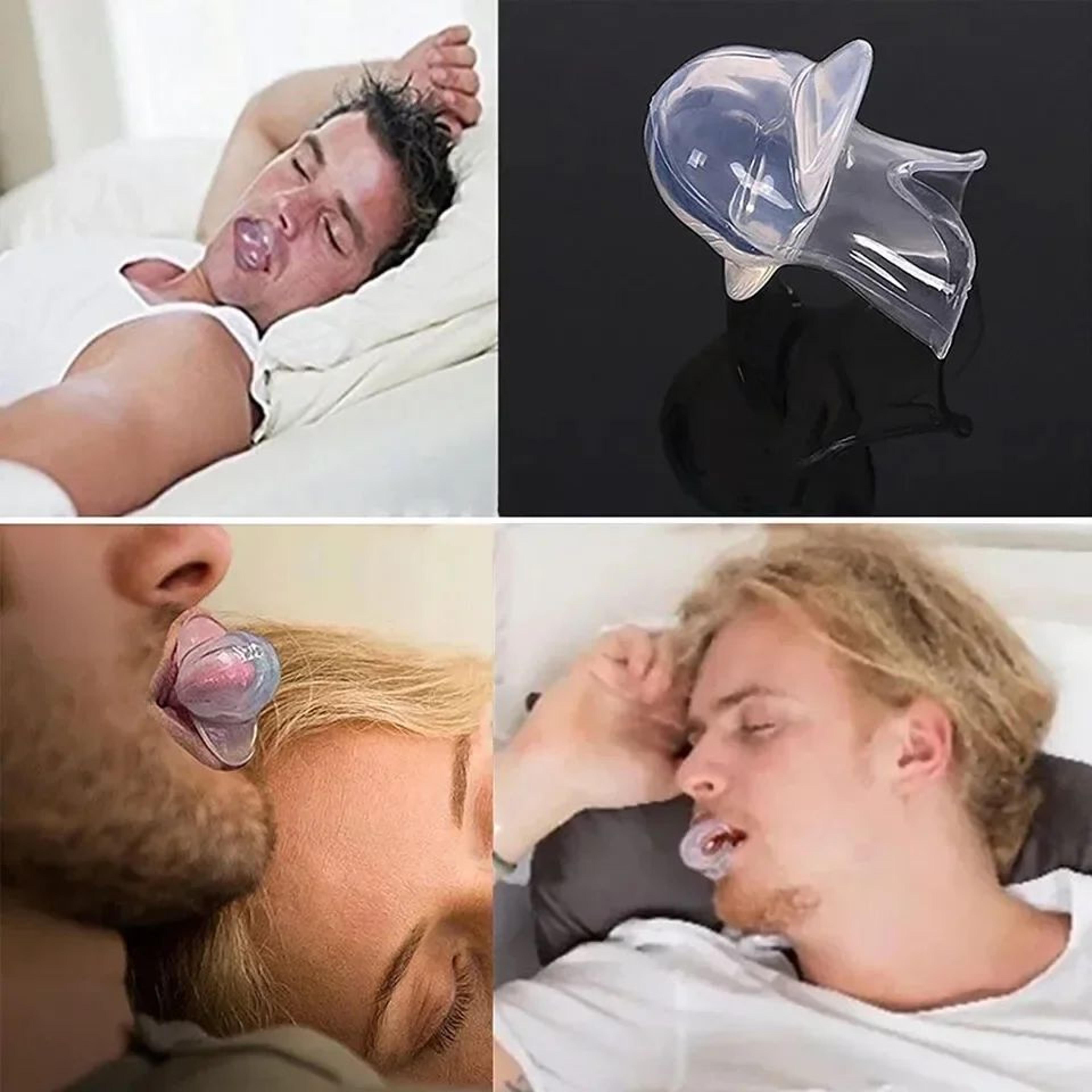 anti snore tongue retaining mouthpiece for quiet, restful sleep