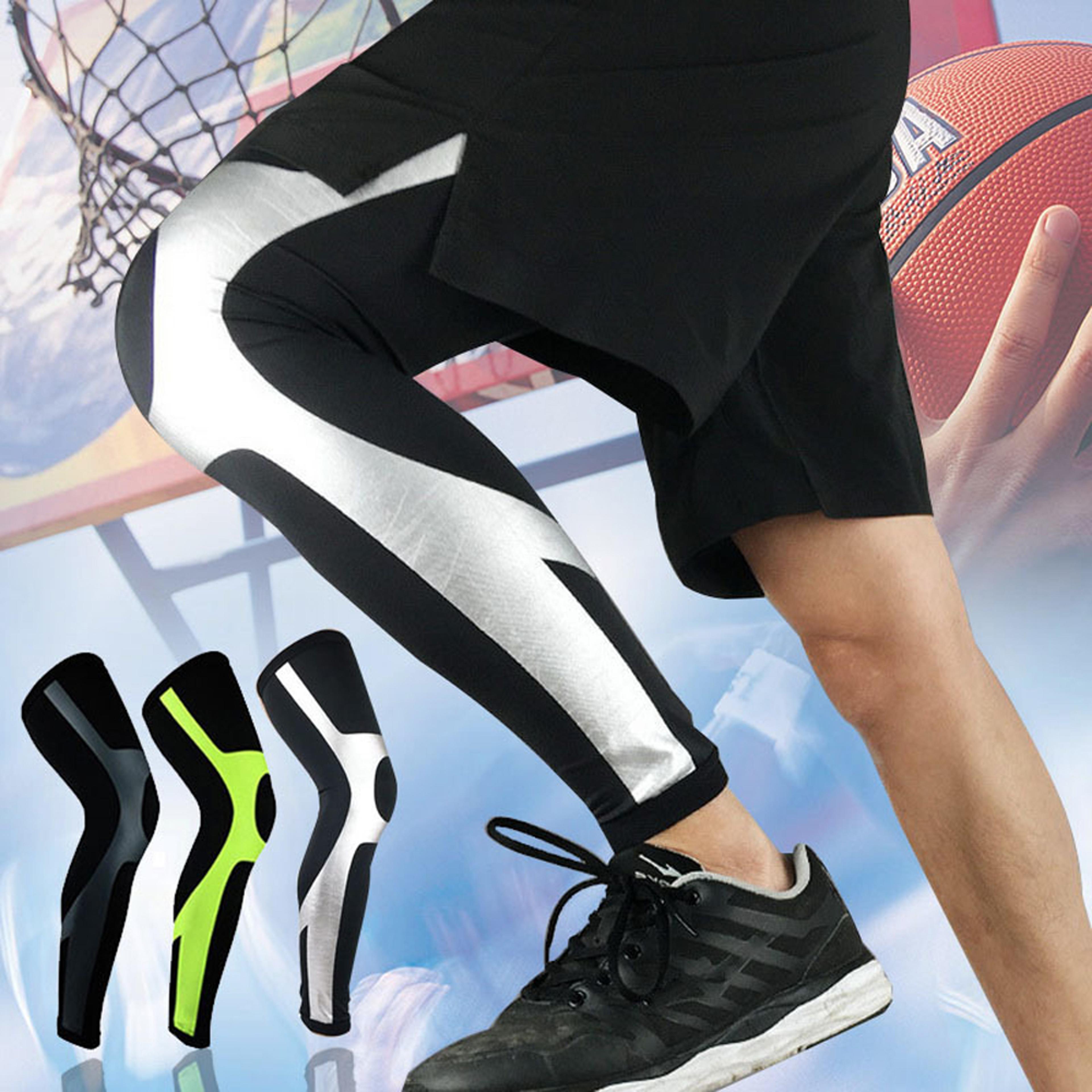 full leg knee brace for men women, outdoor sport whole leg compression sleeve, uv leg support sleeves