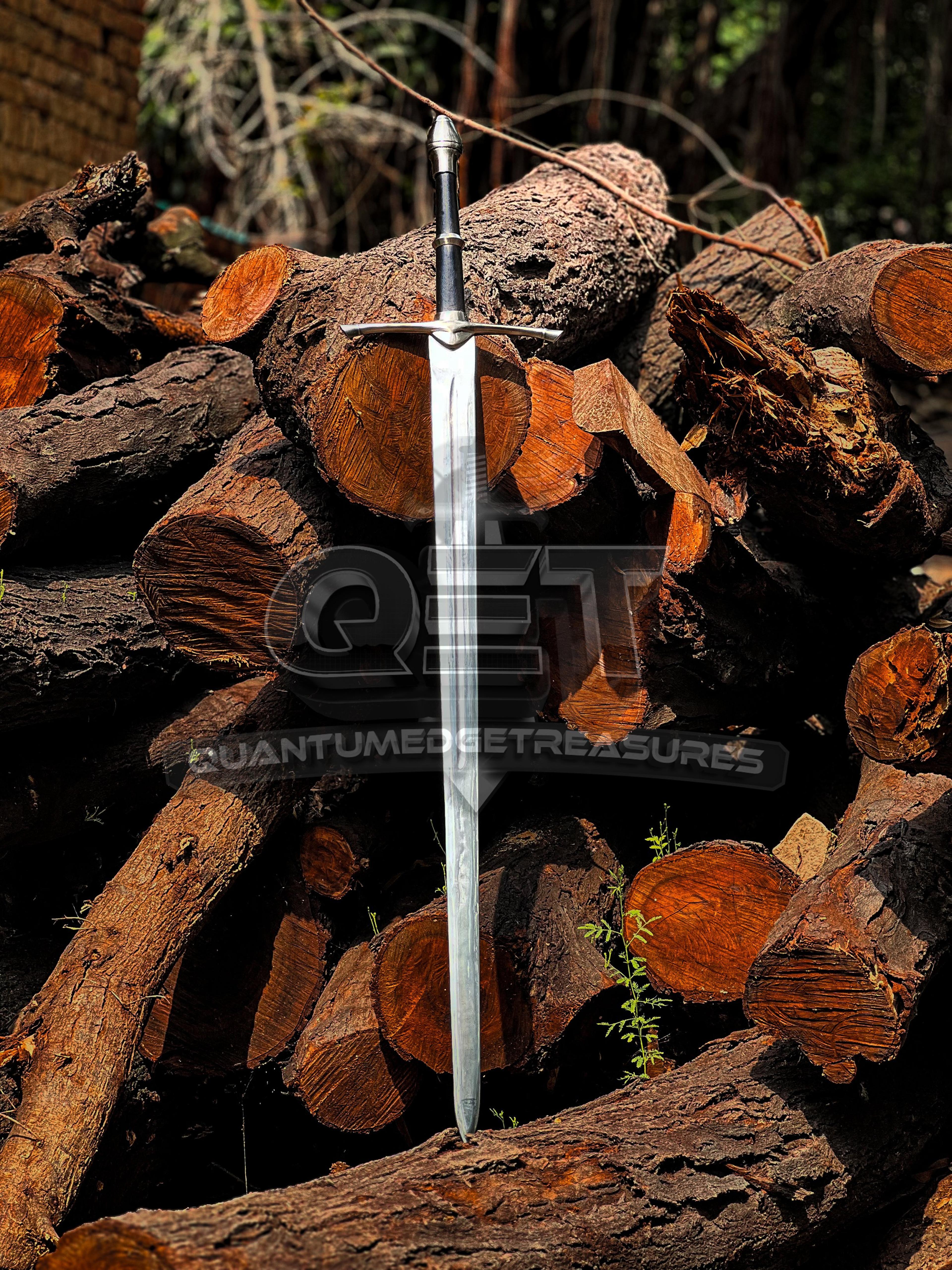 handmade viking strider stainless steel sword with scabbard & lotr replica aragorn sword