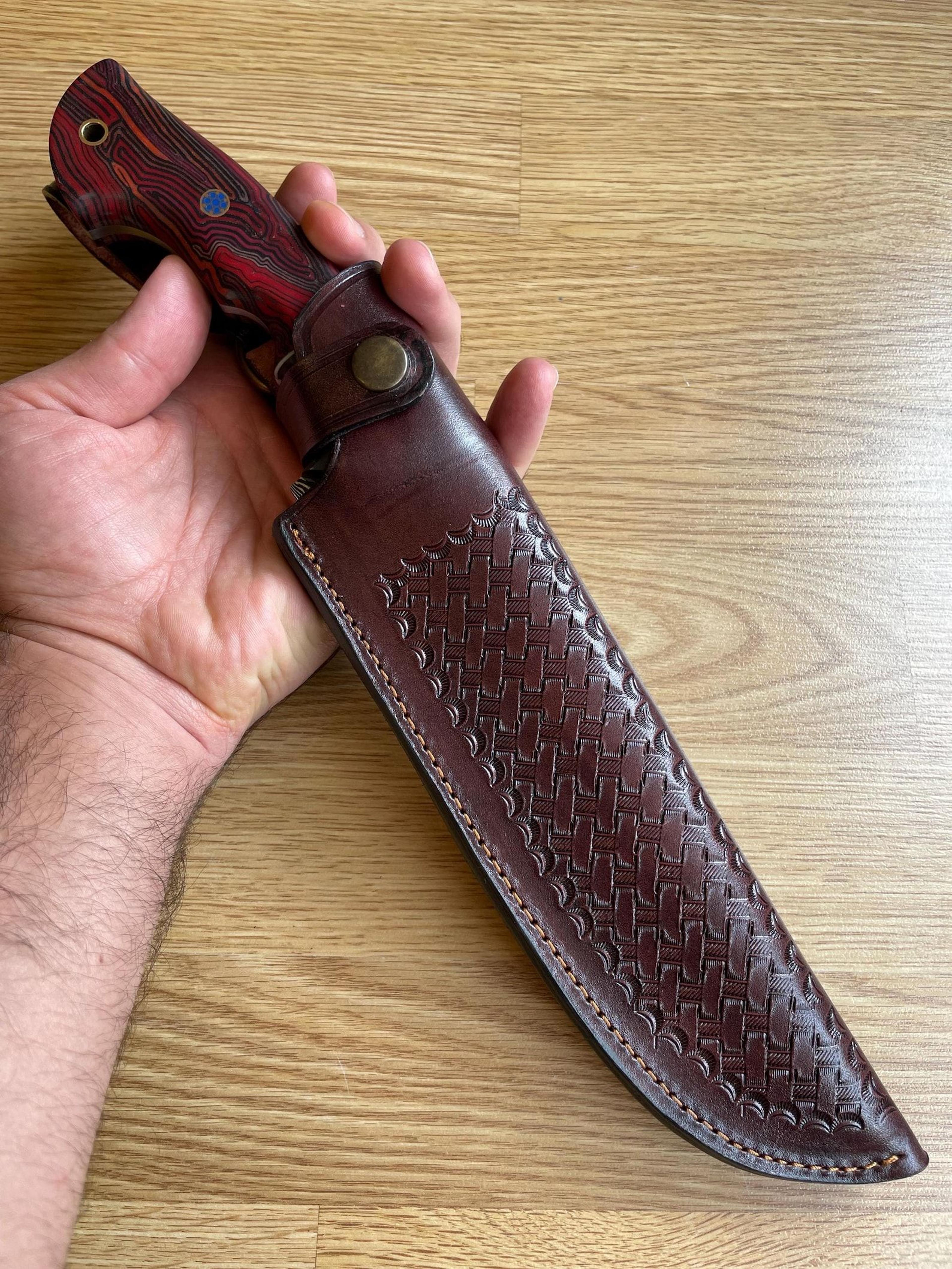 premium 150 layer damascus steel full tang camping & bushcraft knife