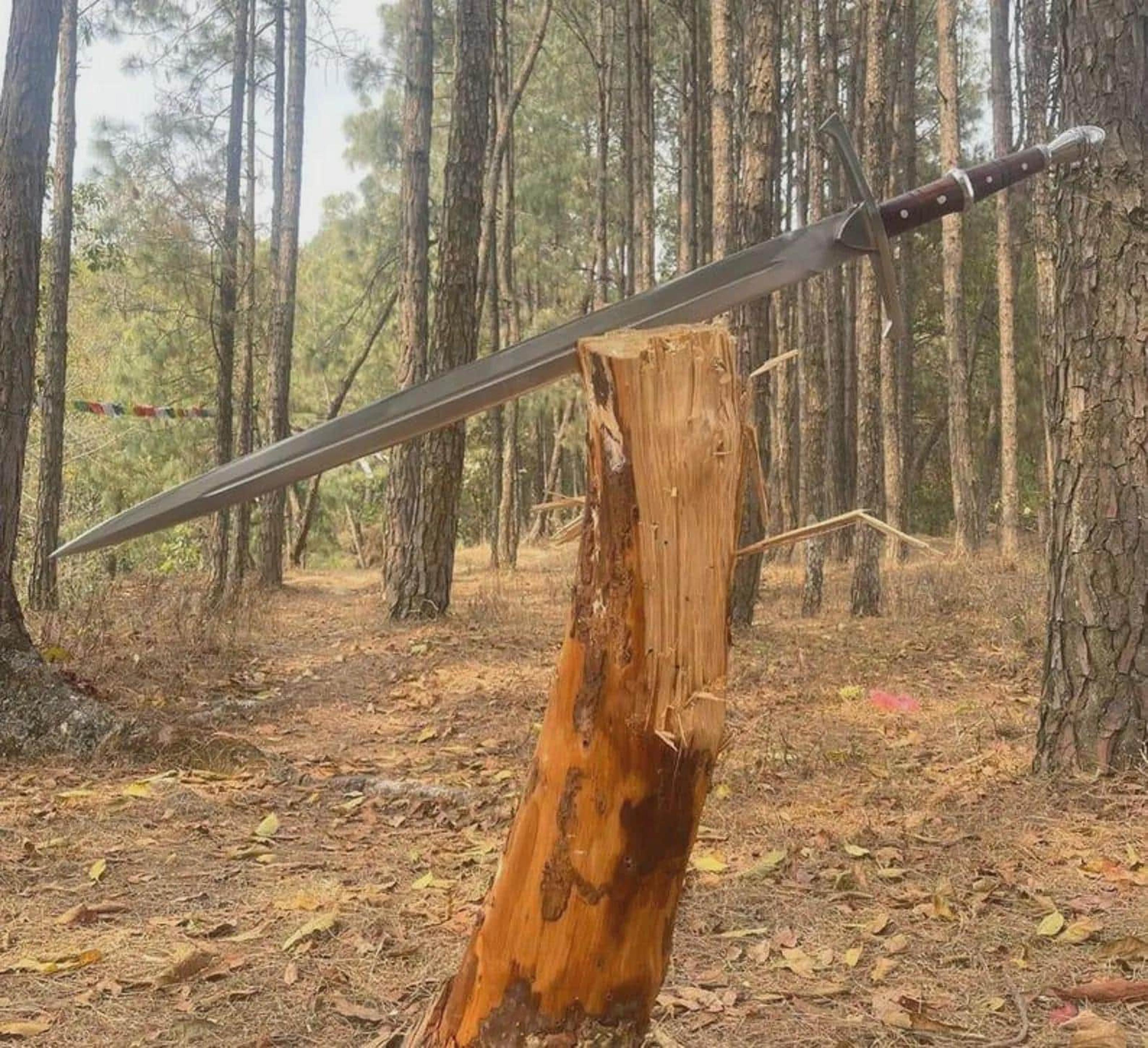 high carbon steel collector sword 36 inch with rosewood grip & scabbard