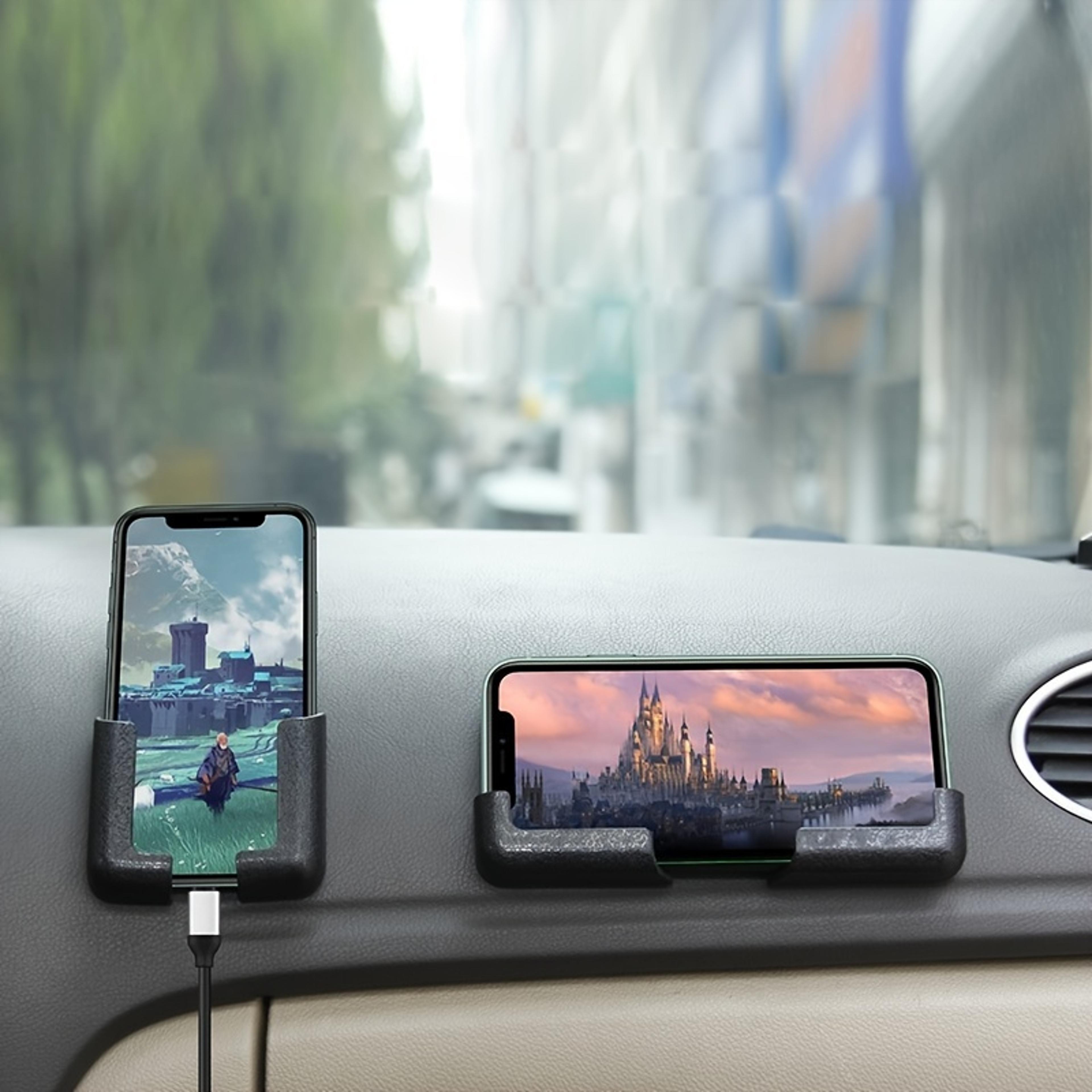 adhesive support creative wall multipurpose phone stand, strong car phone mount for home & car