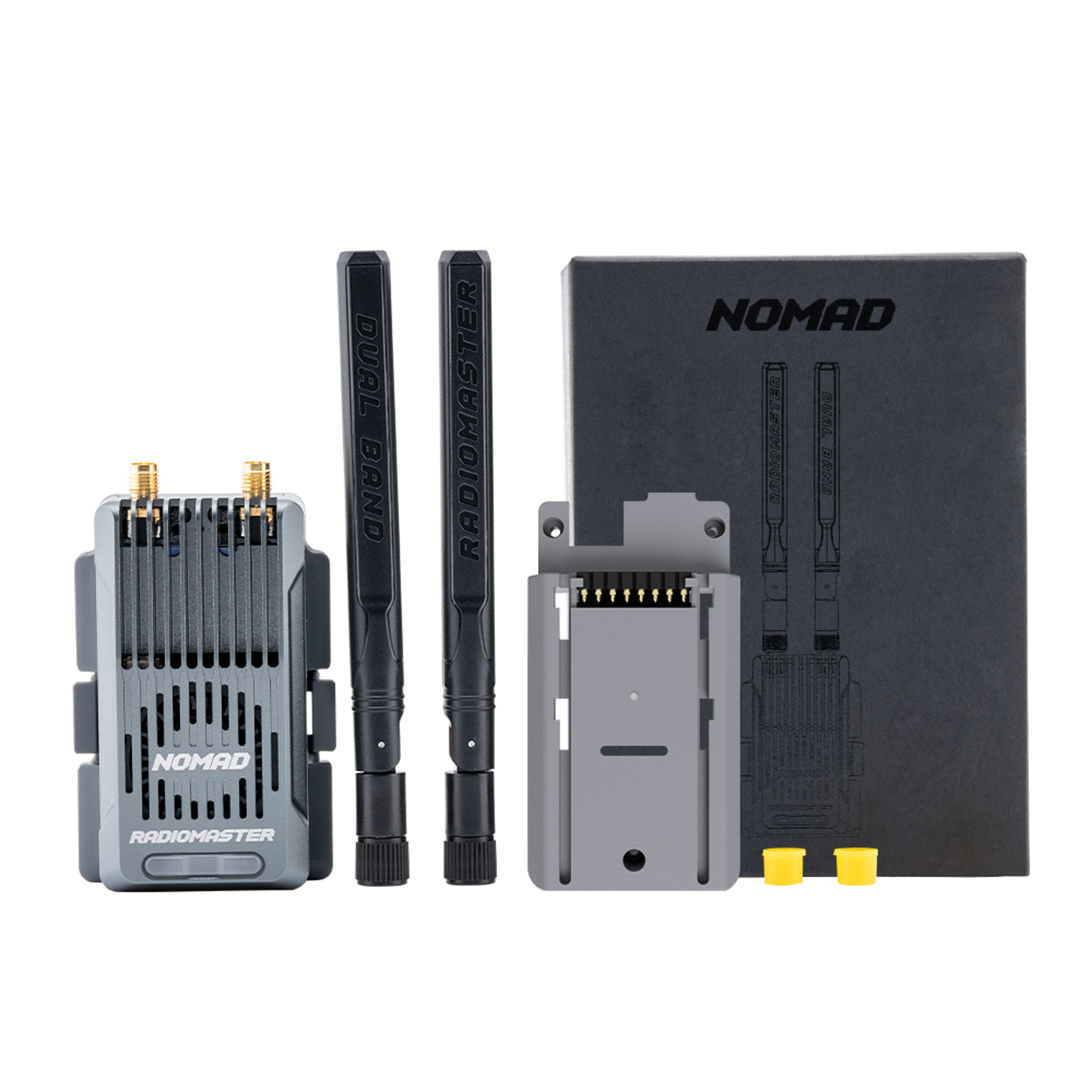 gemini xrossband expresslrs module dual band radiomaster nomad with built-in rgb light and nano/micro adapter