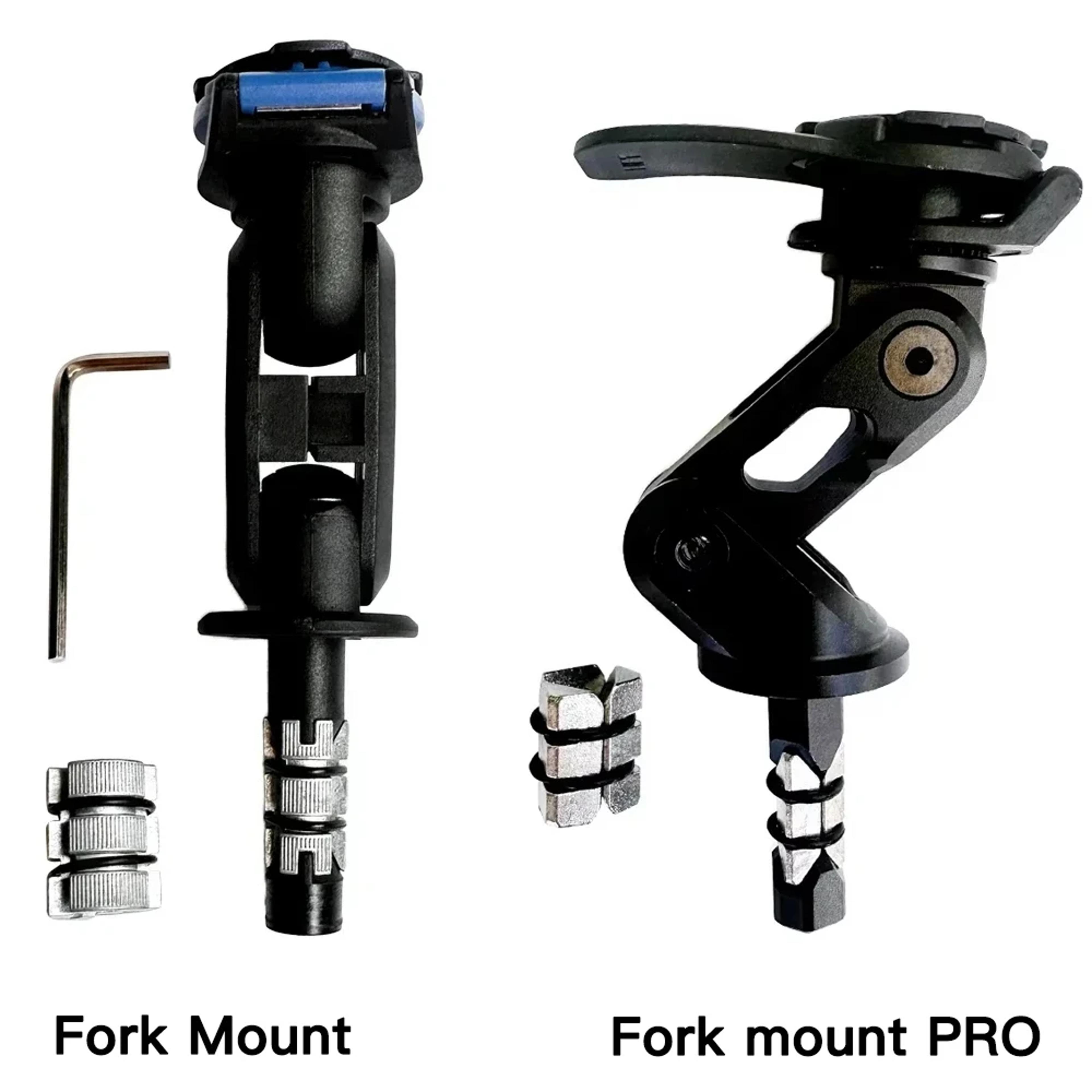 form mount pro phone holder motorcycle fork mount for hands-free use