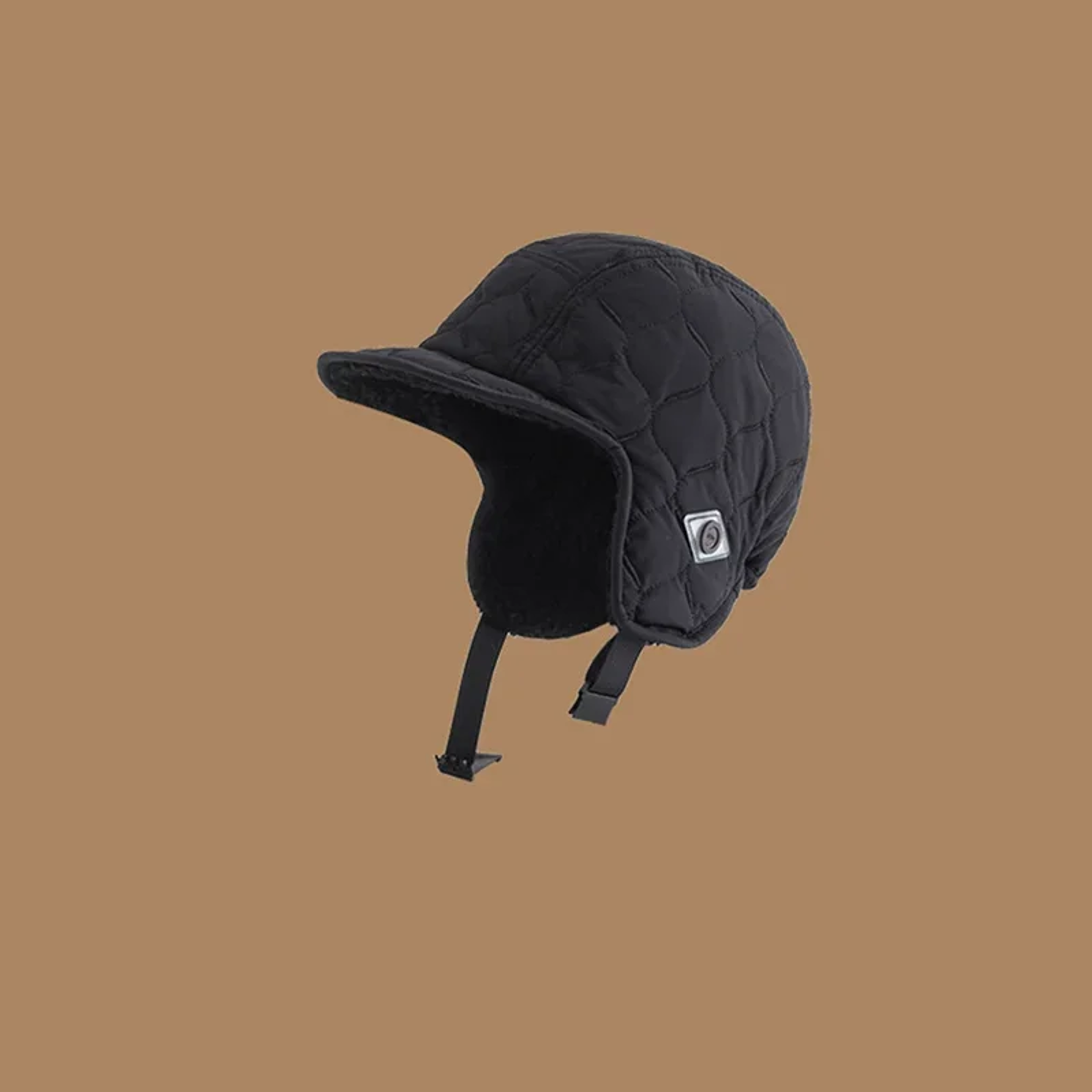 aviator trooper ski hat for men women, warm waterproof down bomber cap with reversible earflaps