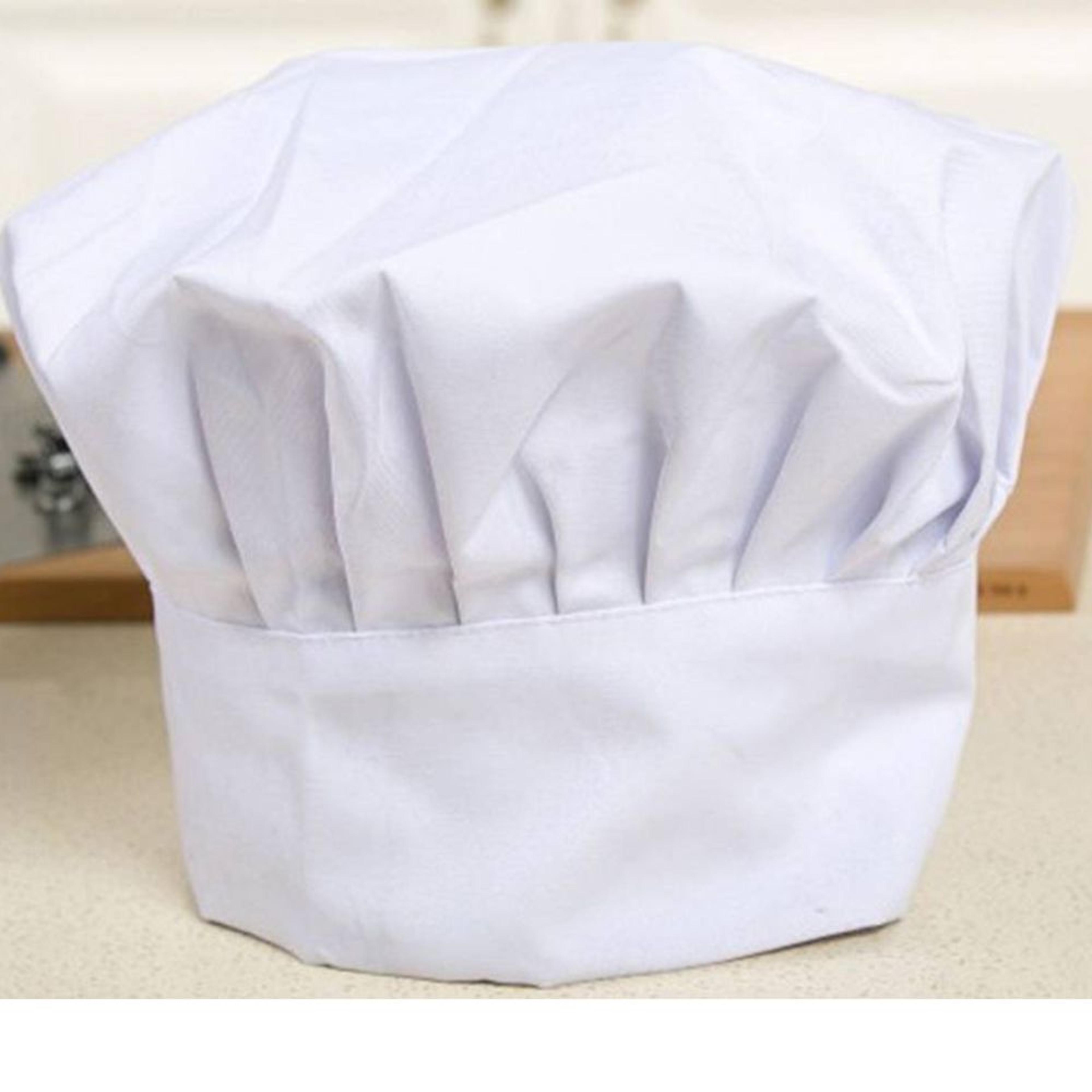 elastic baby kid white chef hat, party kitchen costume cap, baking cooking gorro cocinero blanco