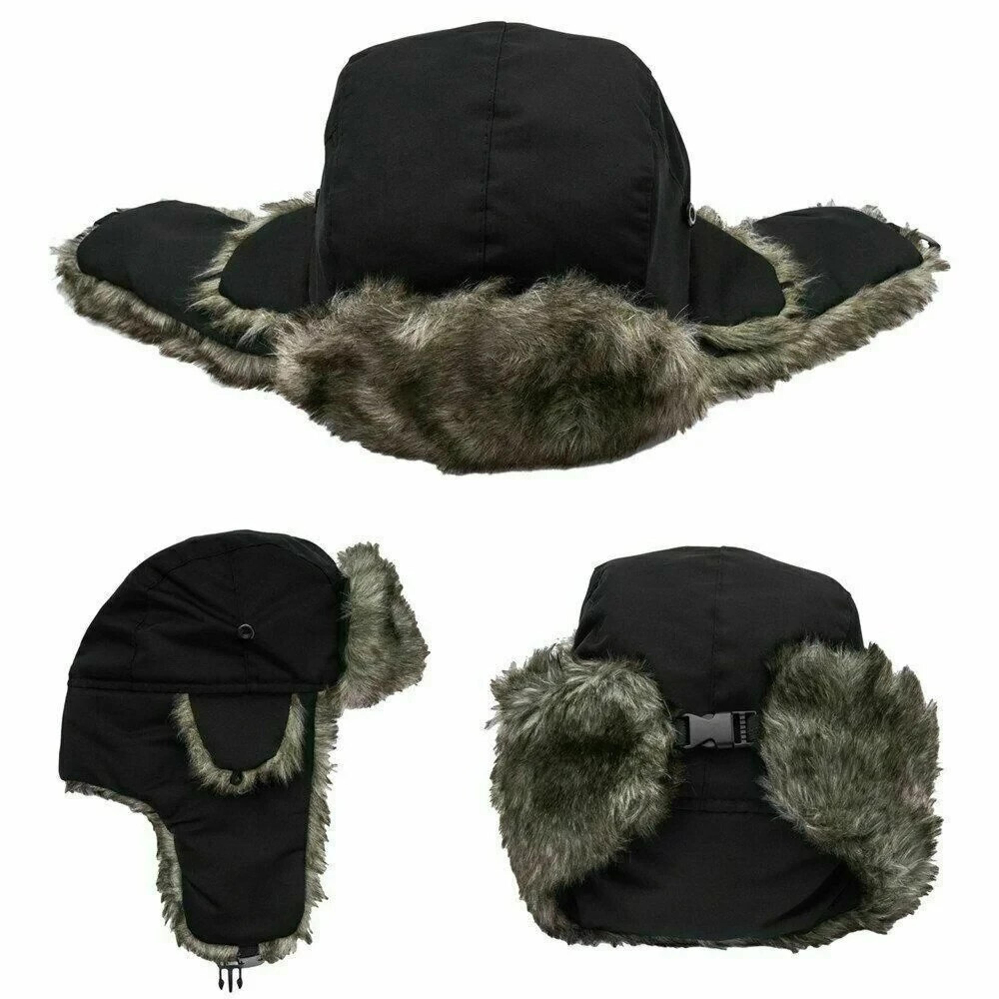 mens winter trapper aviator trooper earflap warm waterproof ski hat bomber cap warm ear protectors hats