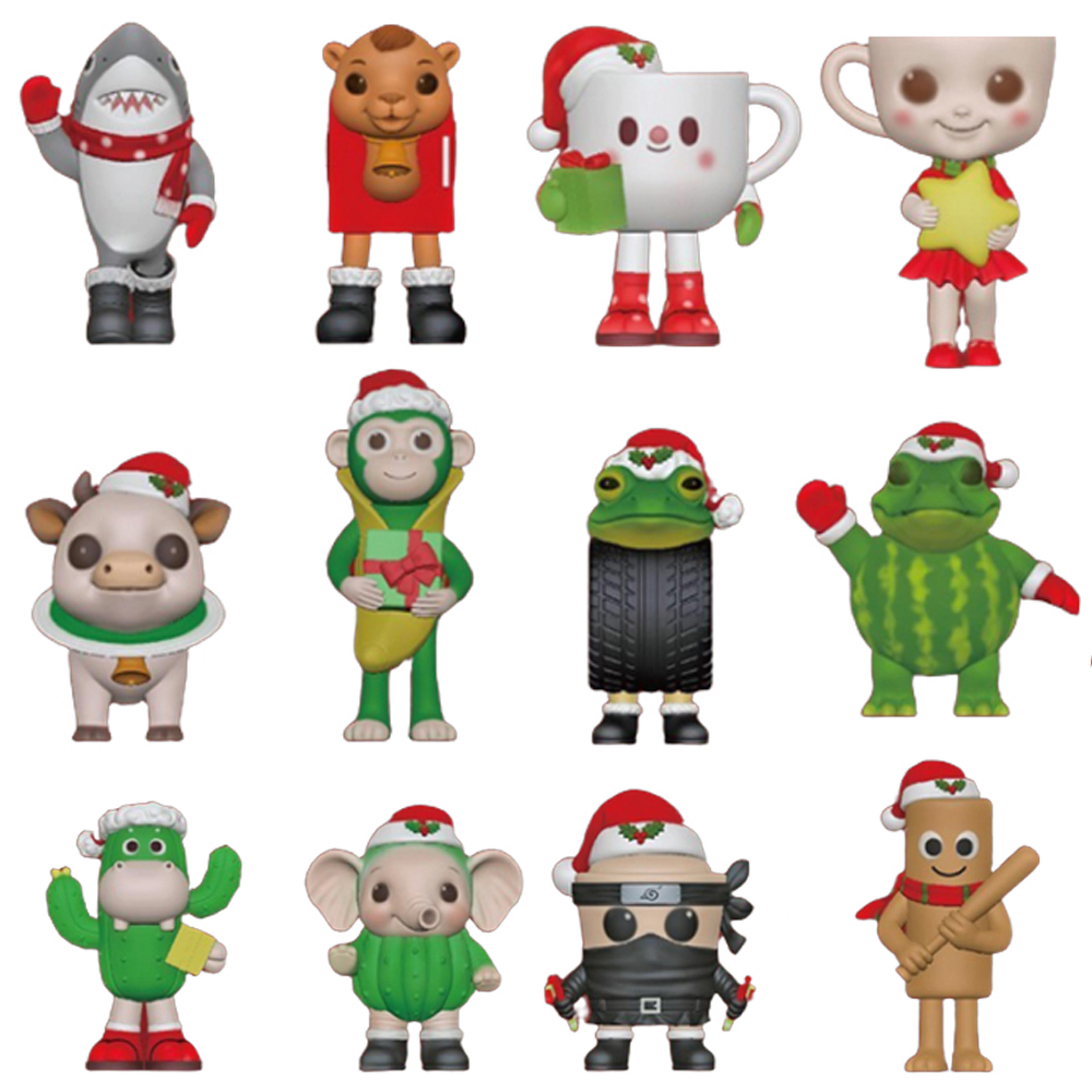 funny doll desktop decoration, new christmas edition tungtungsahur figure model, tralalero tralala blind box toy gift