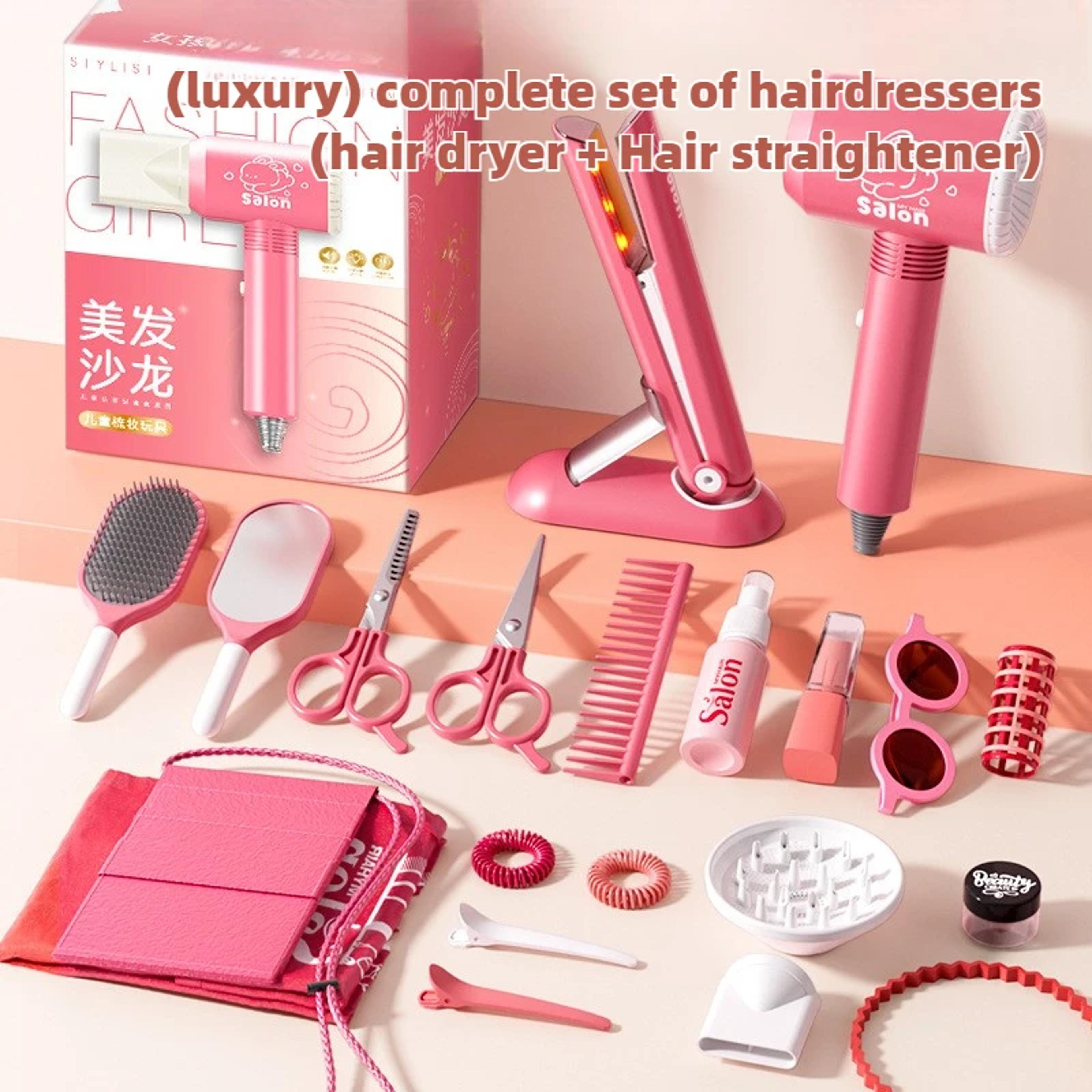 kids hair beauty makeup set girls beauty salon set pretend play house gift fun game fashion styling tool simulation hair