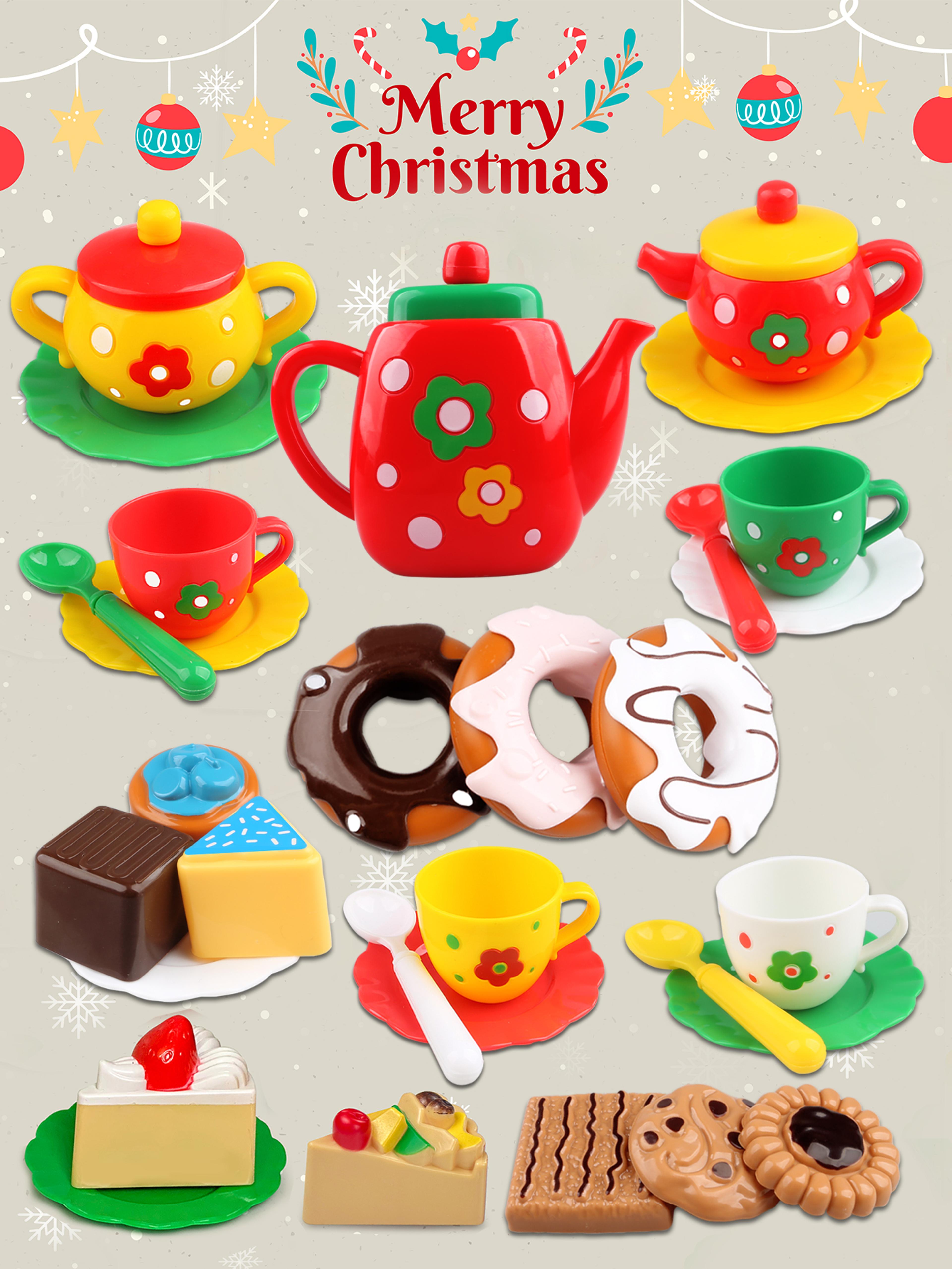 cake dessert afternoon tea set for girls kitchen toys kids holiday christmas new year gifts