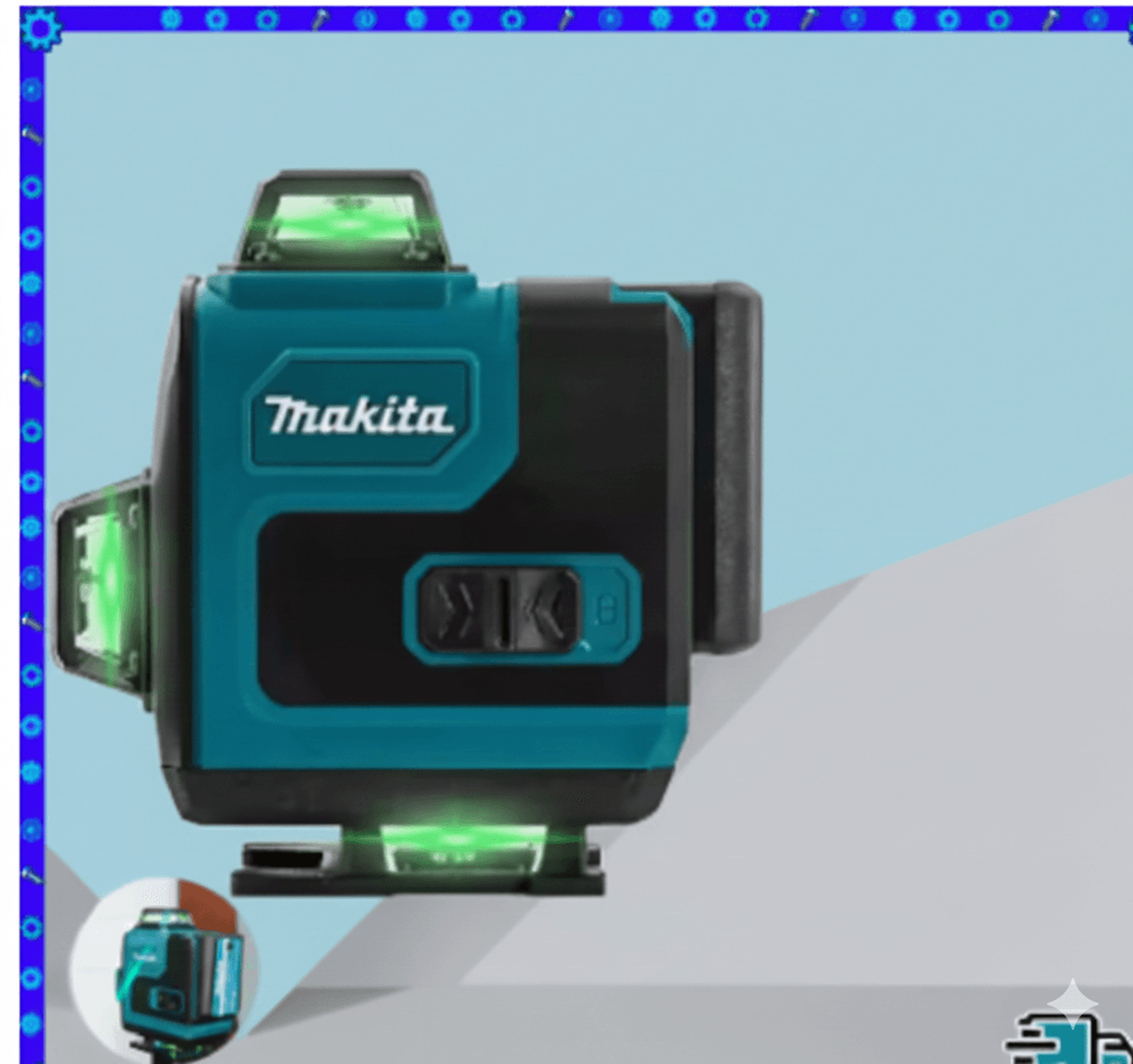 horizontal vertical high-precision wall-mounted tool green light laser level portable