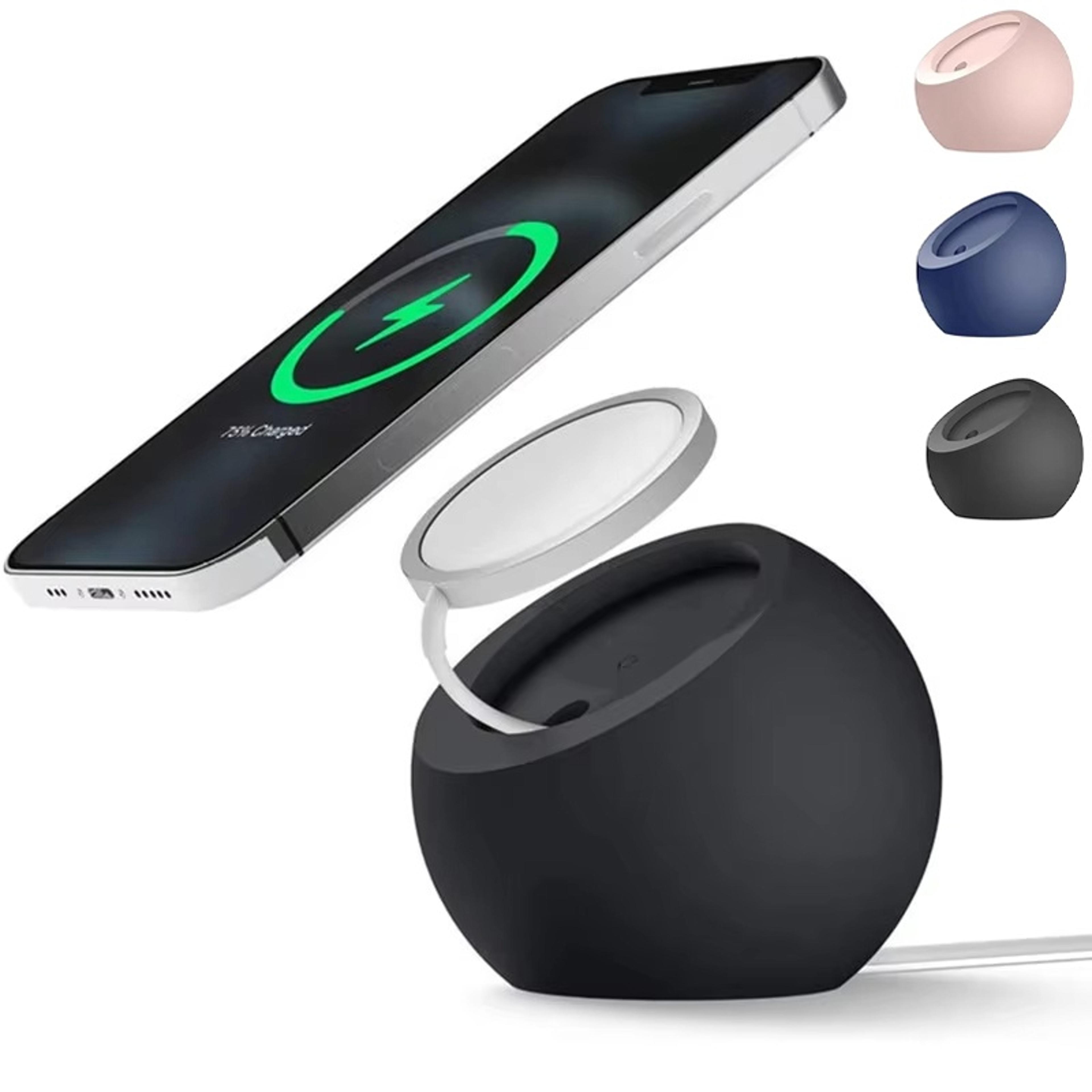 ball shape magsafe charger holder silicone desk stand