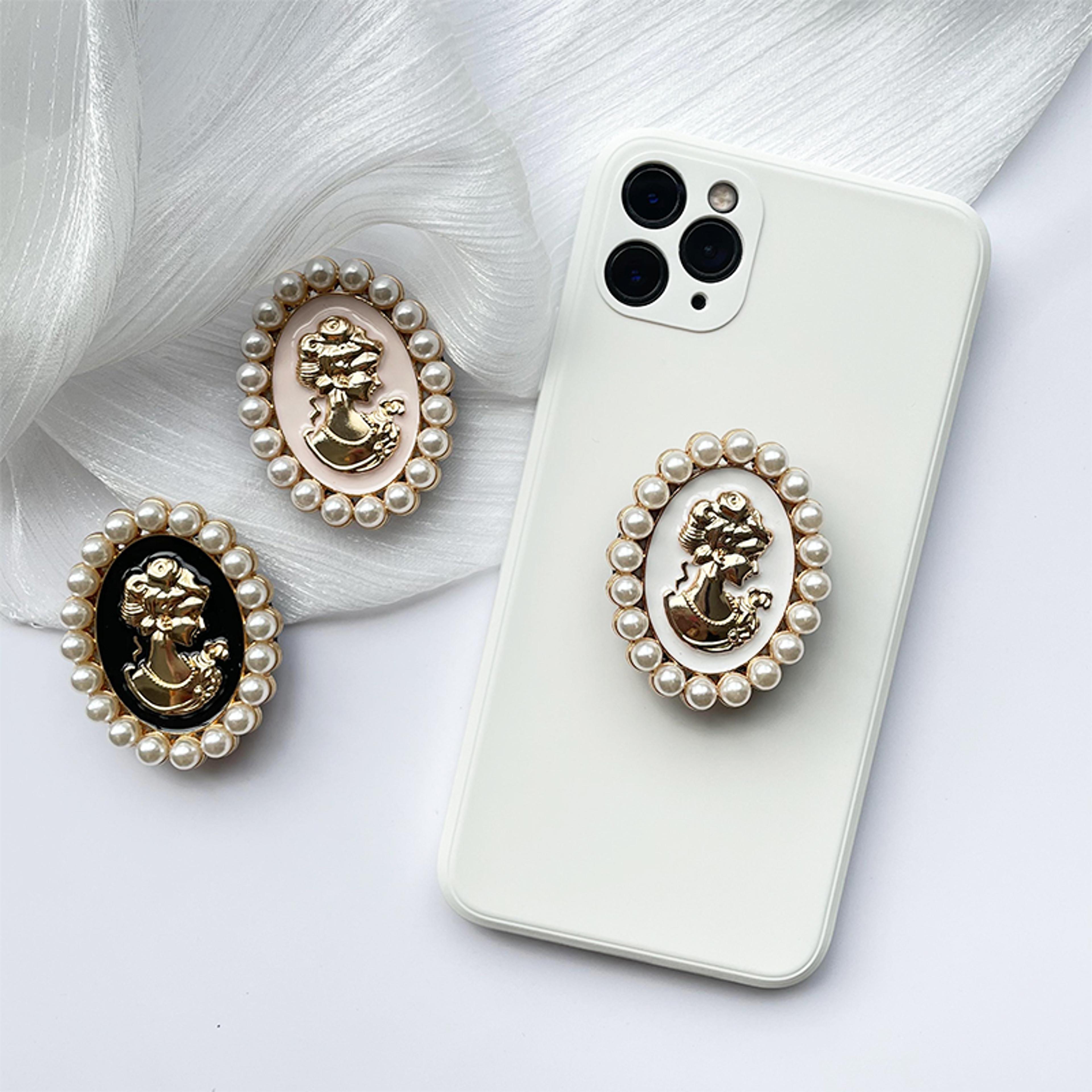 pearl gloss phone ring holder foldable phone stand grip